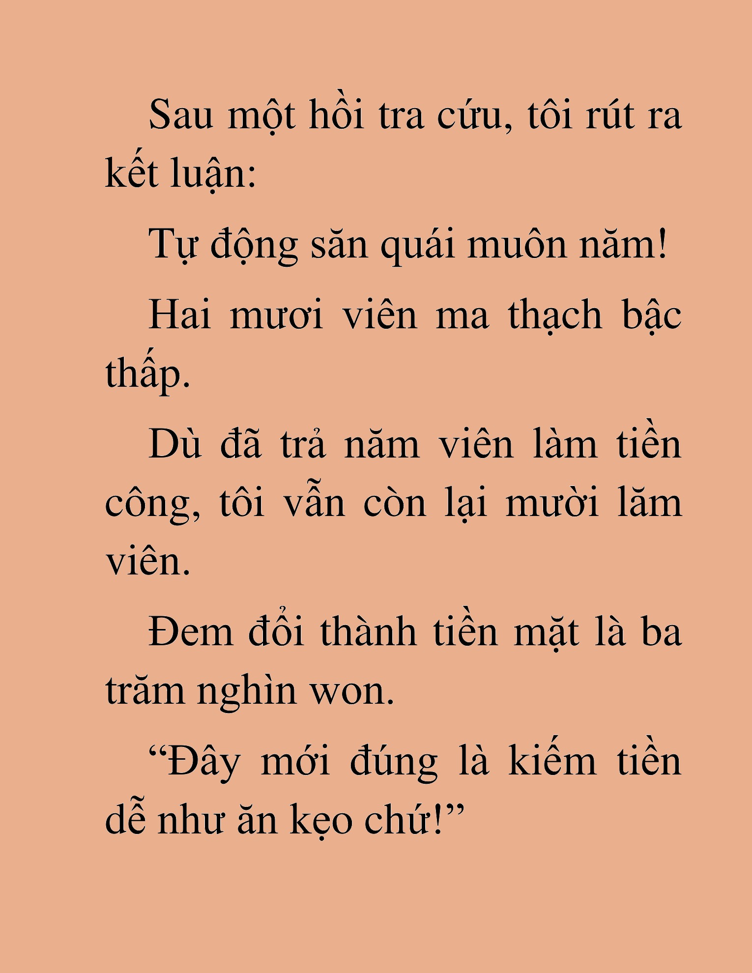 Đọc truyện HAT[NOVEL] Anh Kim Phụ Hồ, Làm Giàu Nhờ Auto Săn Quái - Chap 4