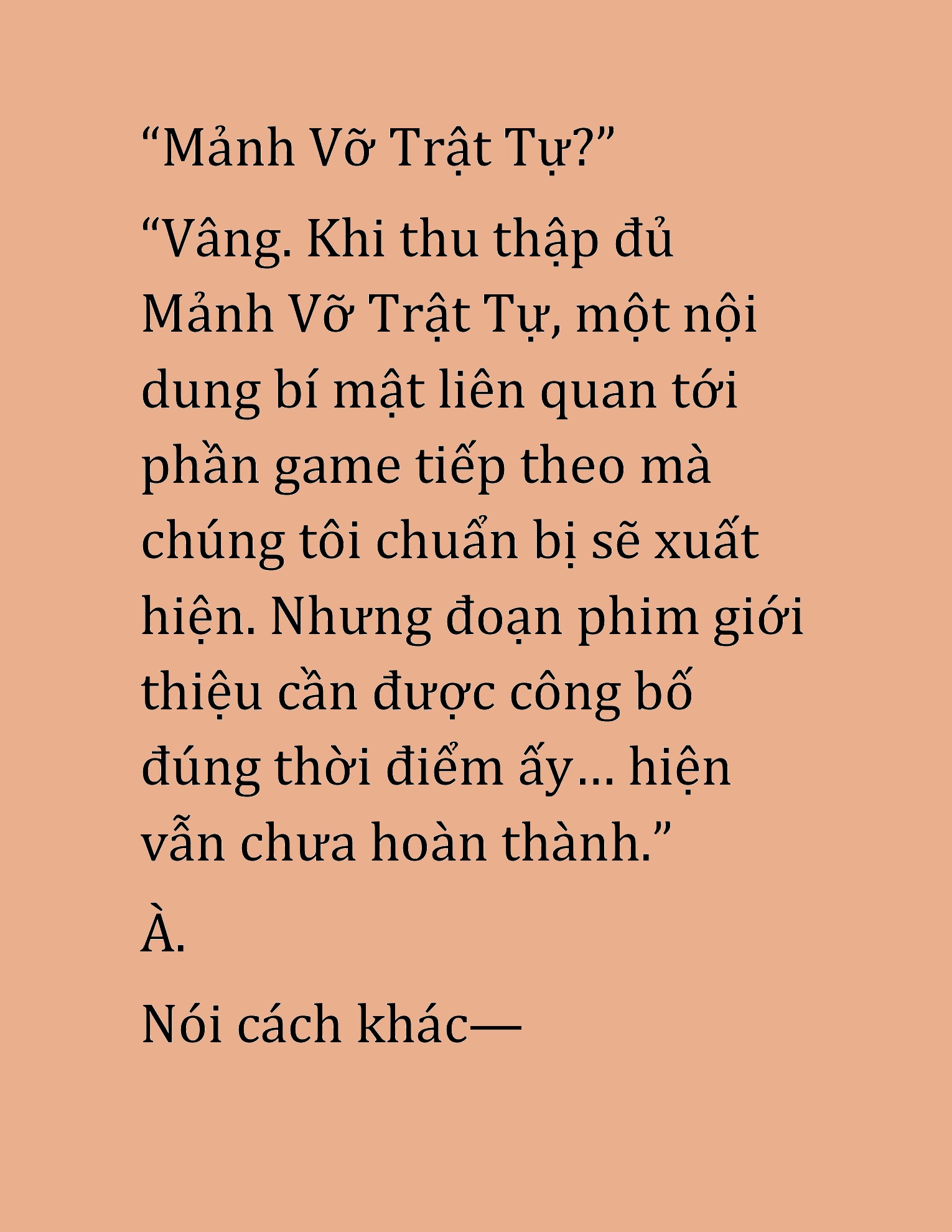 Đọc truyện HAT[NOVEL] Cao Thủ Kiếm Thuật Stream Game - Chap 26