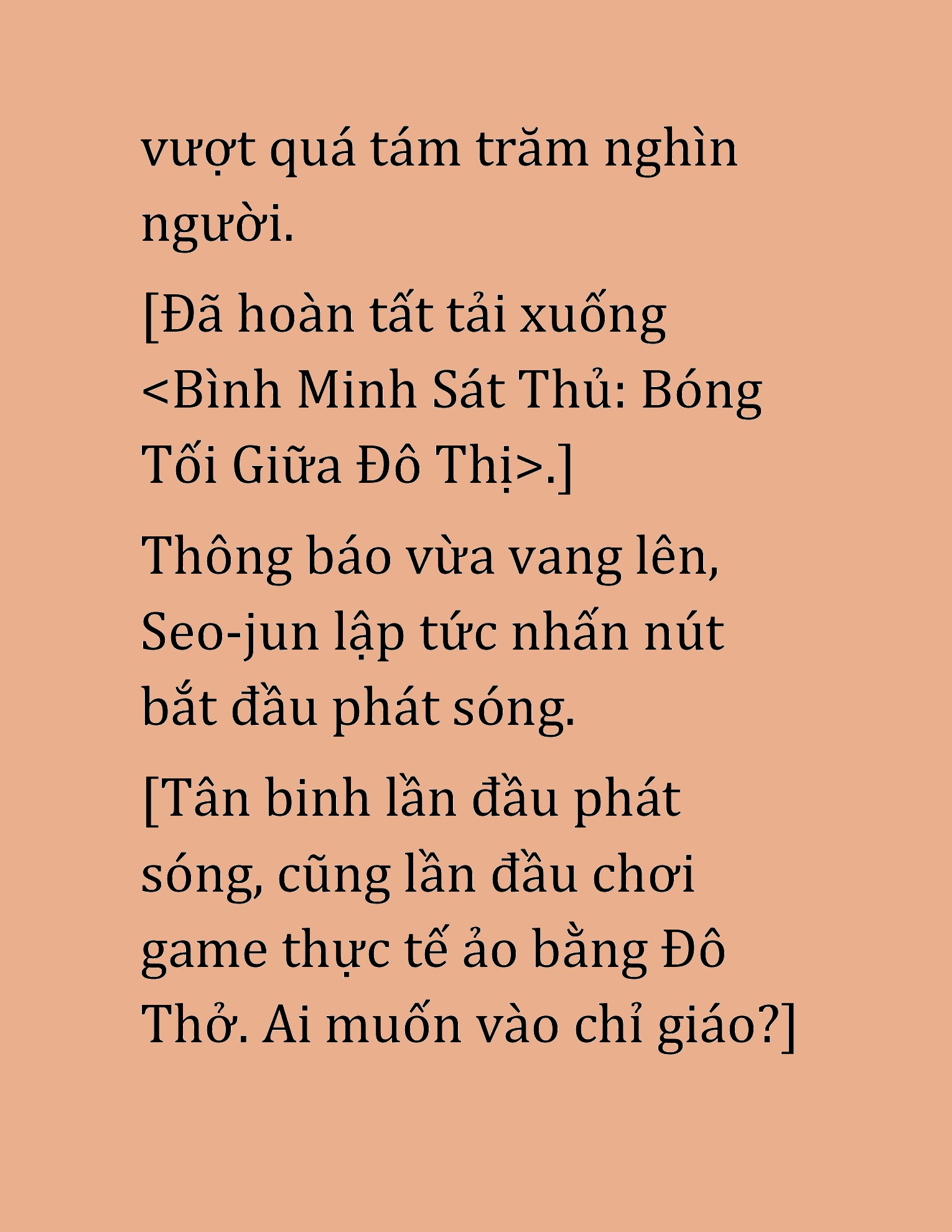 Đọc truyện HAT[NOVEL] Cao Thủ Kiếm Thuật Stream Game - Chap 4