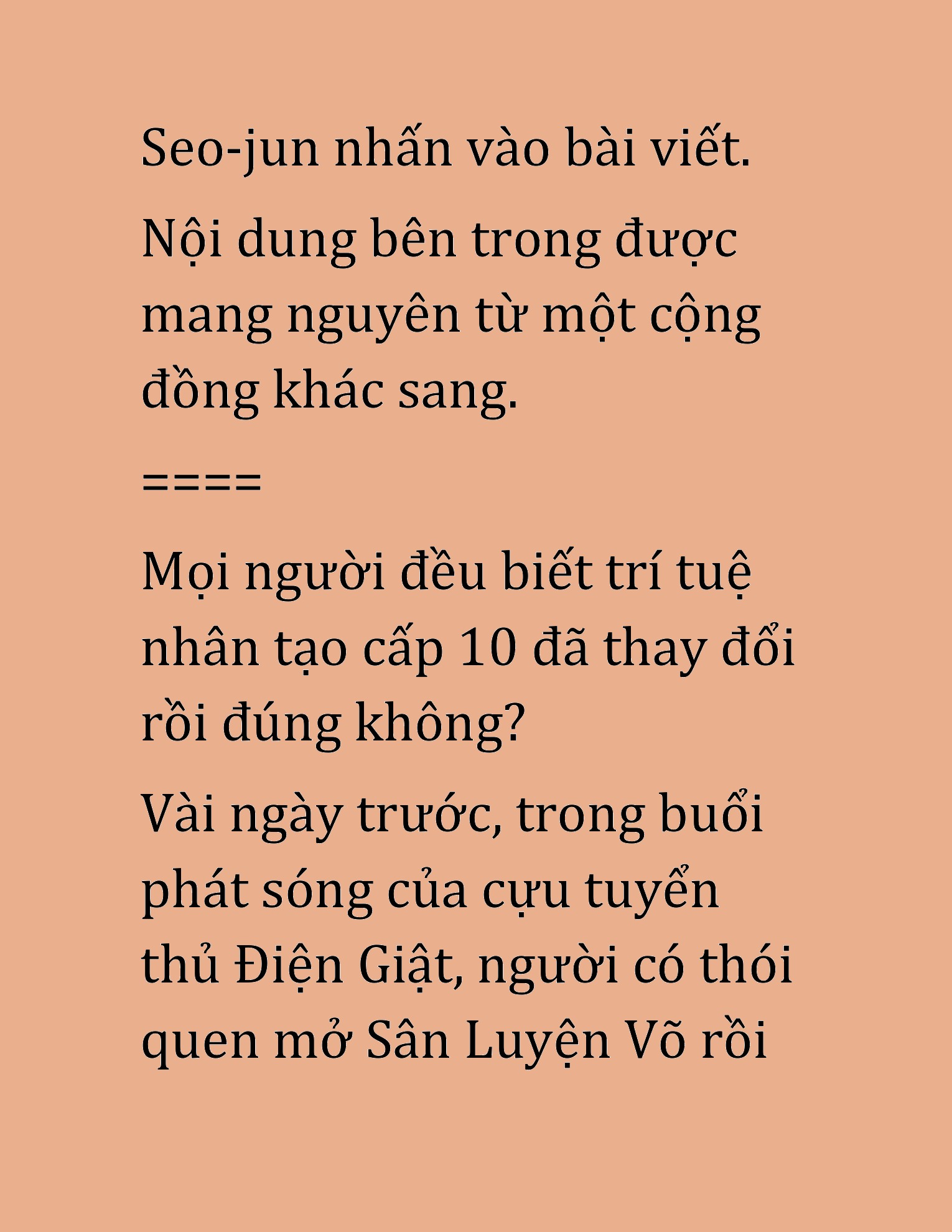 Đọc truyện HAT[NOVEL] Cao Thủ Kiếm Thuật Stream Game - Chap 8