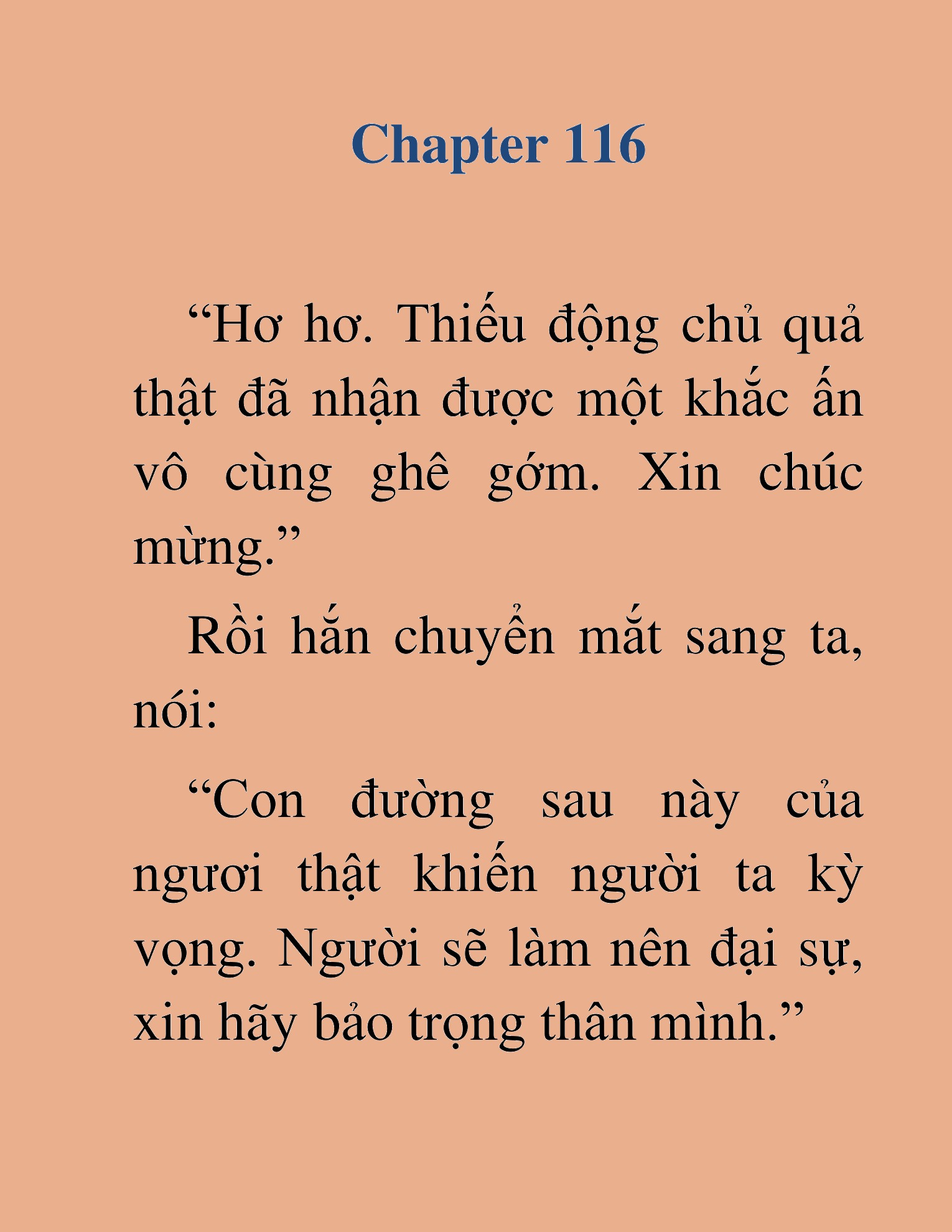 Đọc truyện HAT[NOVEL] Dã Thú Vô Song - Chap 116