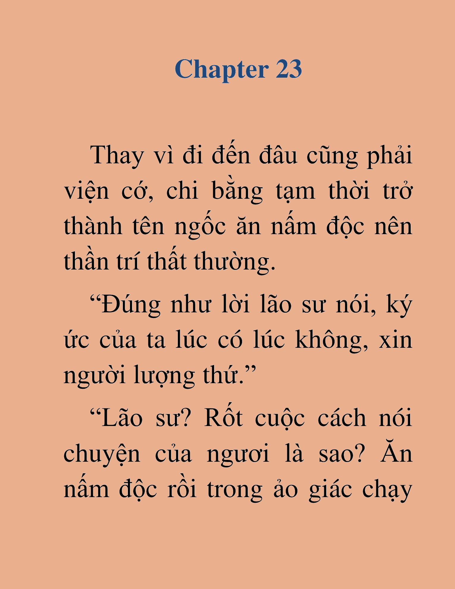Đọc truyện HAT[NOVEL] Dã Thú Vô Song - Chap 23