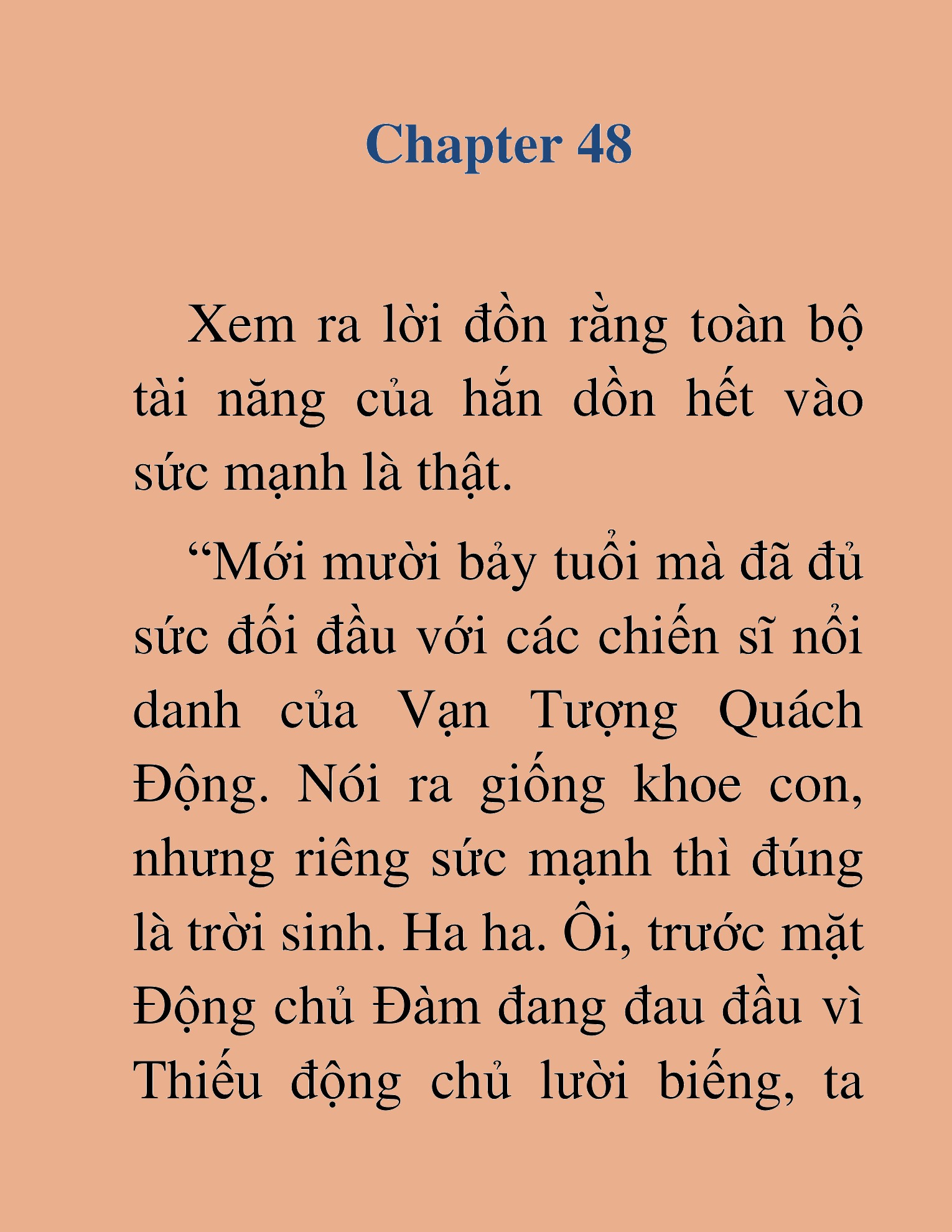 Đọc truyện HAT[NOVEL] Dã Thú Vô Song - Chap 48