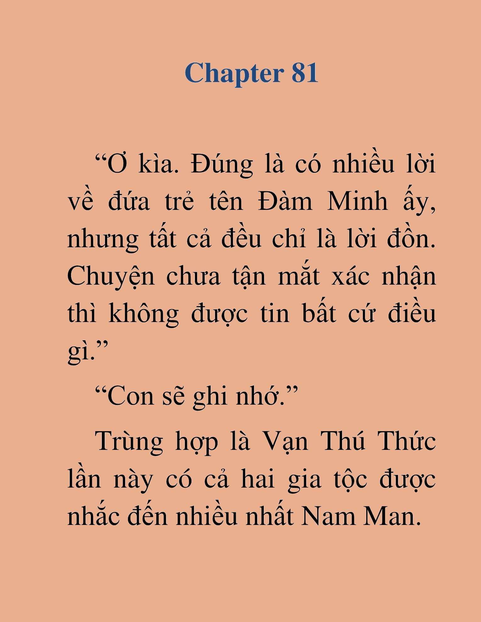 Đọc truyện HAT[NOVEL] Dã Thú Vô Song - Chap 81