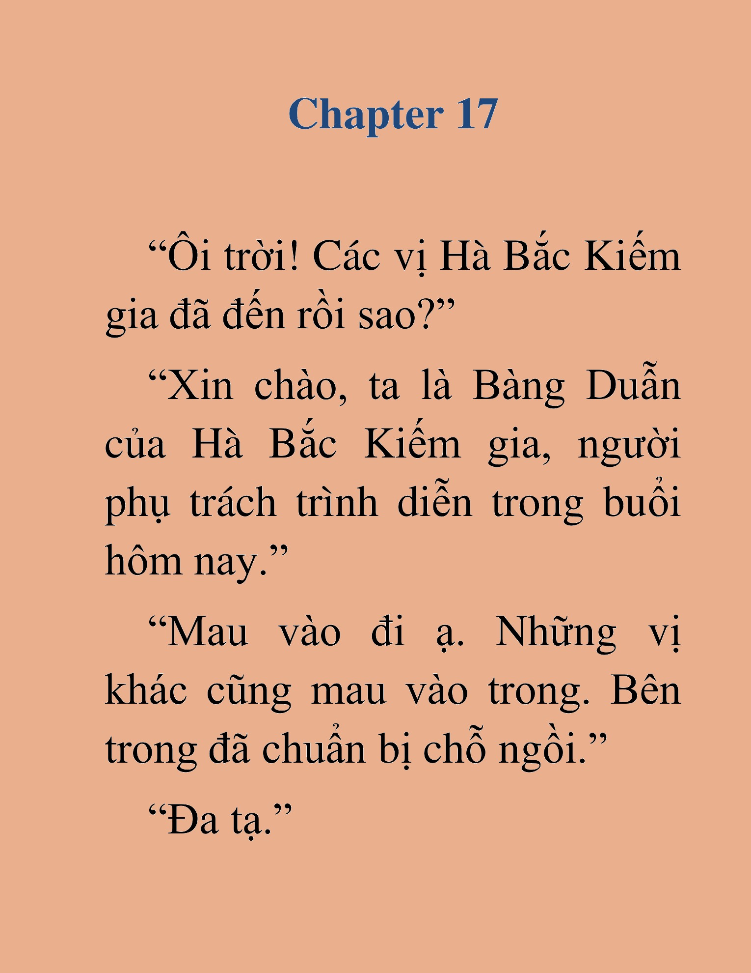 Đọc truyện HAT[novel] Đao Hoàng Hồi Quy: Biến Loạn Bàng Gia - Chap 17