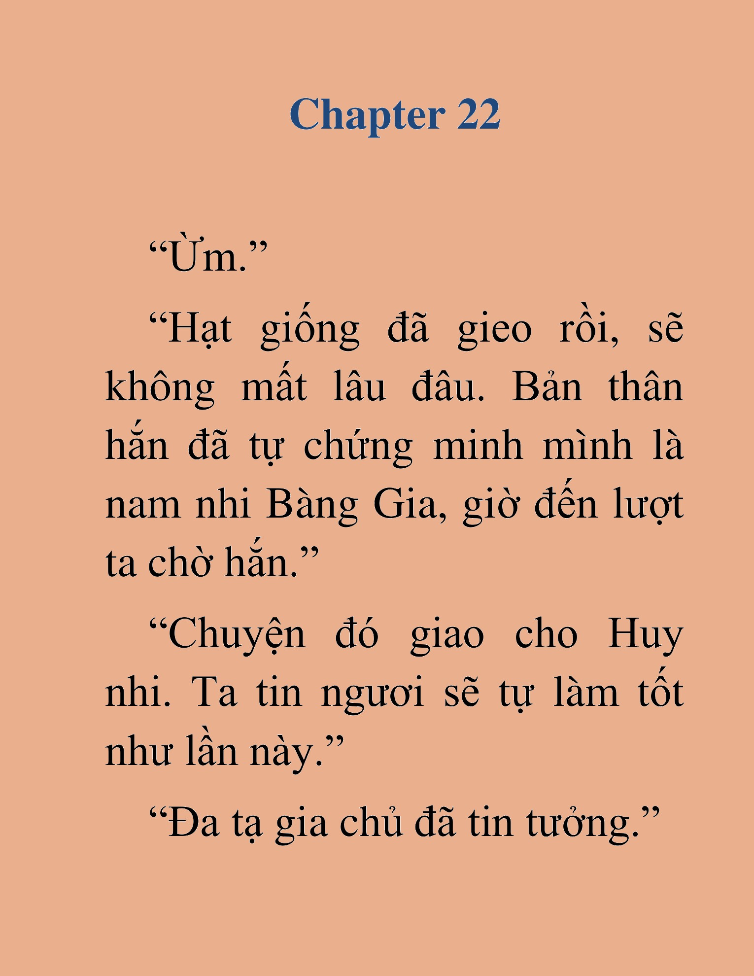 Đọc truyện HAT[novel] Đao Hoàng Hồi Quy: Biến Loạn Bàng Gia - Chap 22