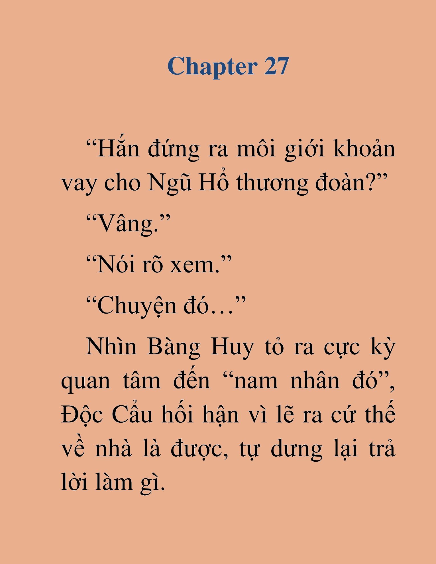 Đọc truyện HAT[novel] Đao Hoàng Hồi Quy: Biến Loạn Bàng Gia - Chap 27