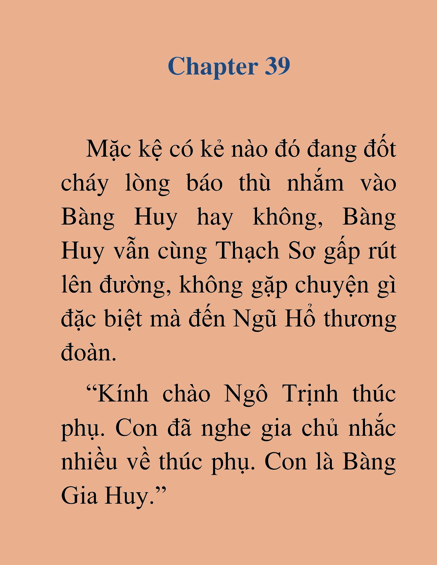 Đọc truyện HAT[novel] Đao Hoàng Hồi Quy: Biến Loạn Bàng Gia - Chap 39