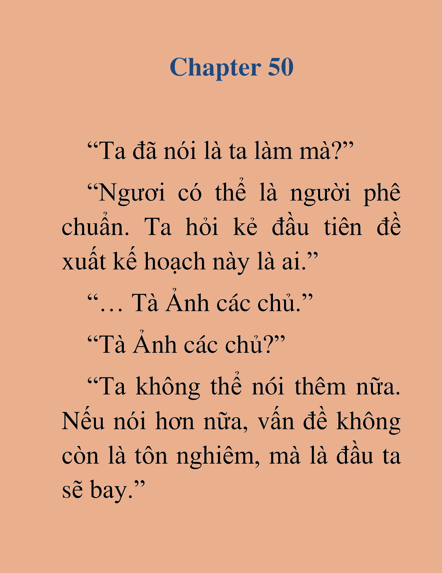 Đọc truyện HAT[novel] Đao Hoàng Hồi Quy: Biến Loạn Bàng Gia - Chap 50