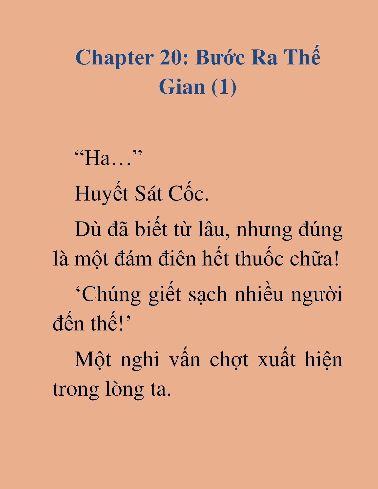 Đọc truyện HAT[NOVEL] Độc Giả Tử Thi - Chap 20