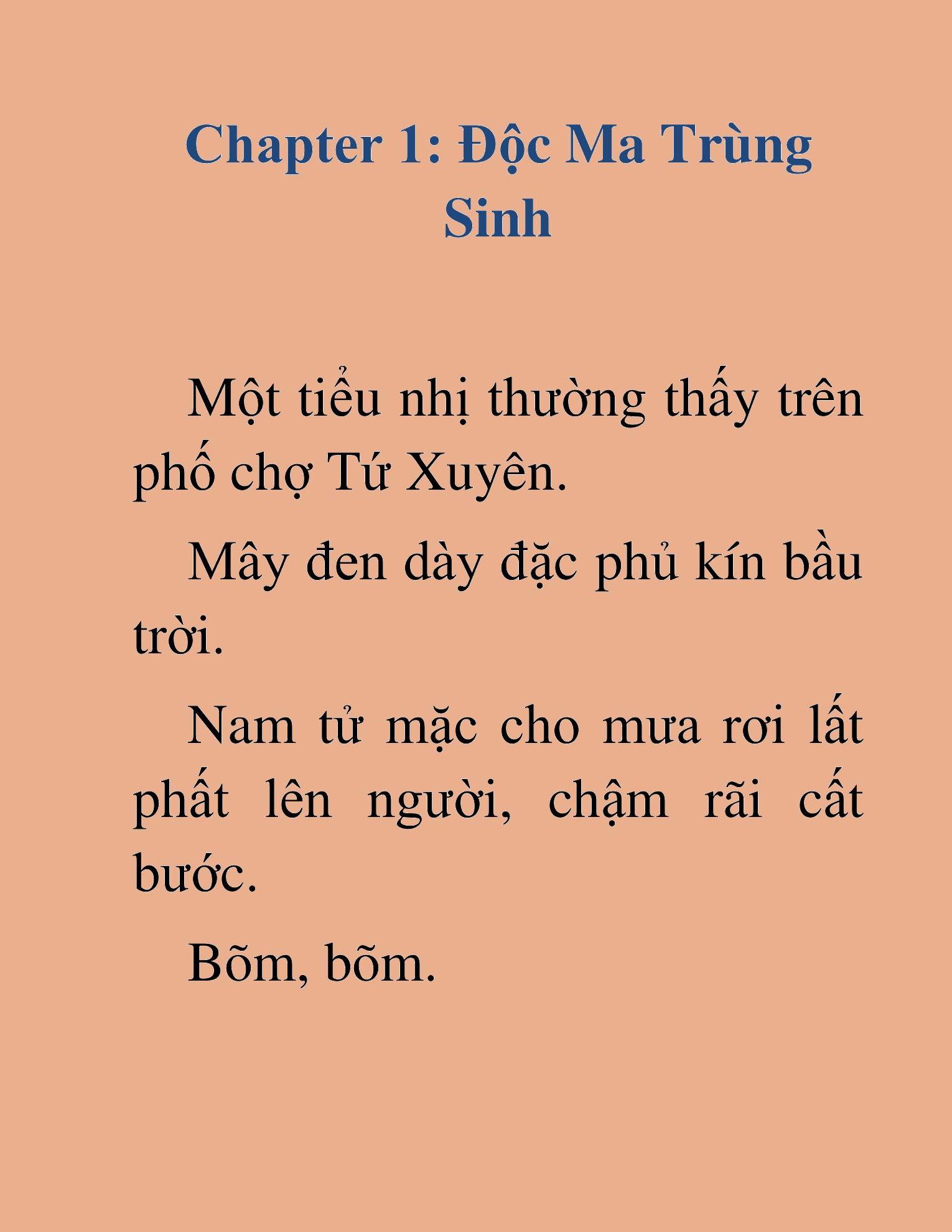 Đọc truyện HAT[NOVEL] Độc Ma Trùng Sinh - Chap 1