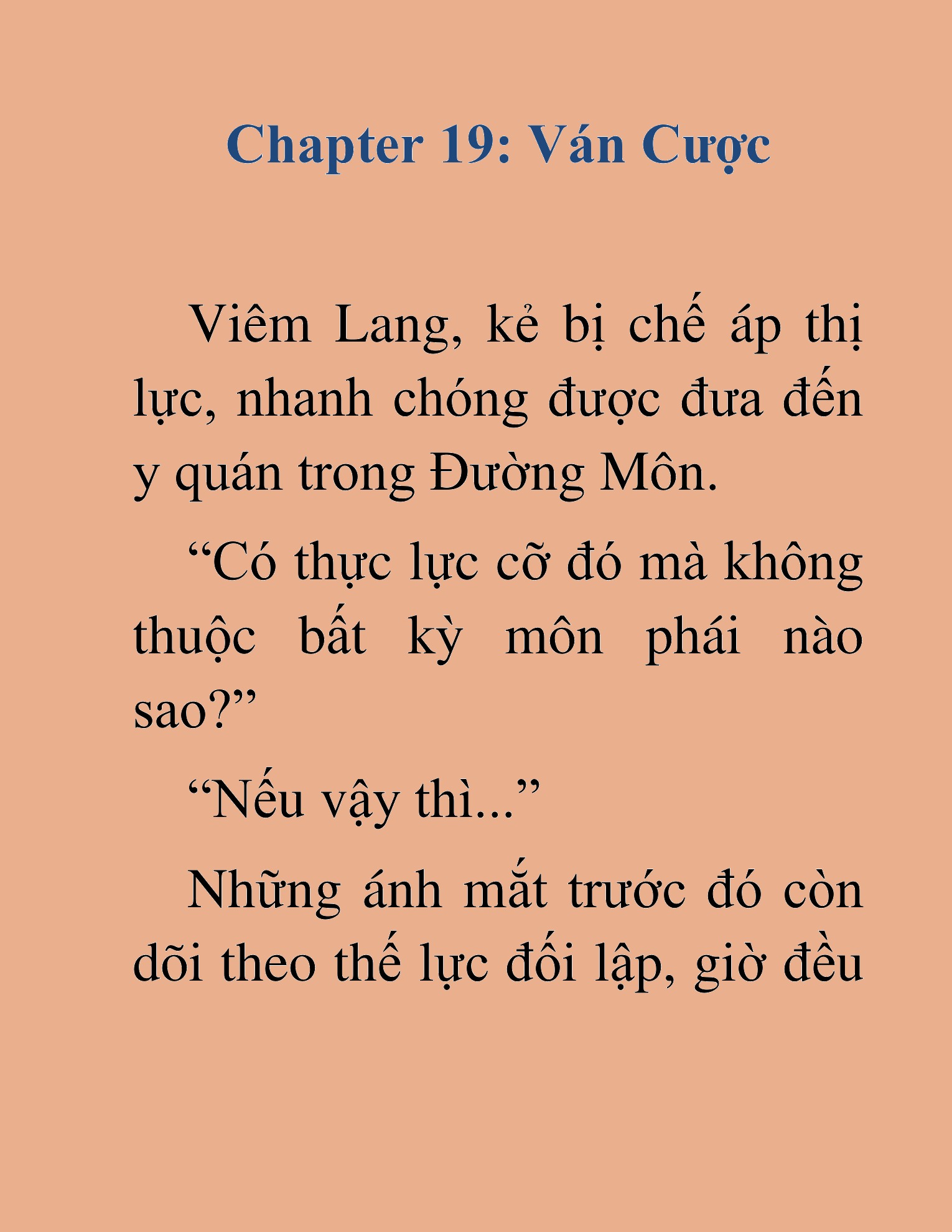 Đọc truyện HAT[NOVEL] Độc Ma Trùng Sinh - Chap 19