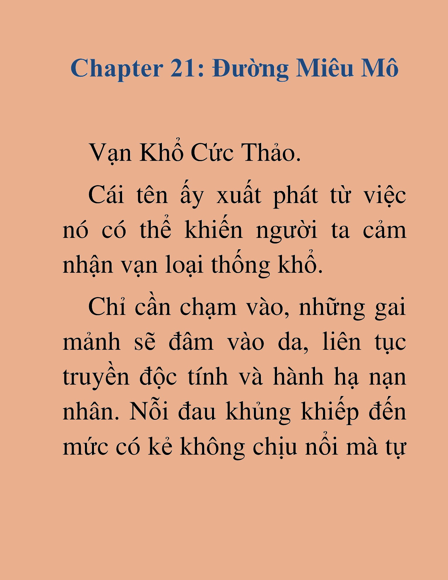 Đọc truyện HAT[NOVEL] Độc Ma Trùng Sinh - Chap 21