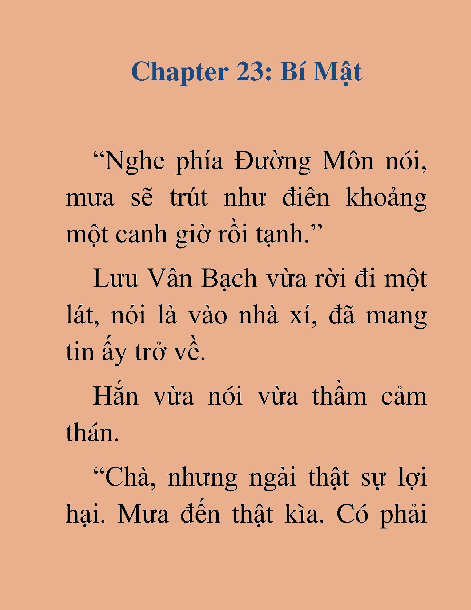 Đọc truyện HAT[NOVEL] Độc Ma Trùng Sinh - Chap 23