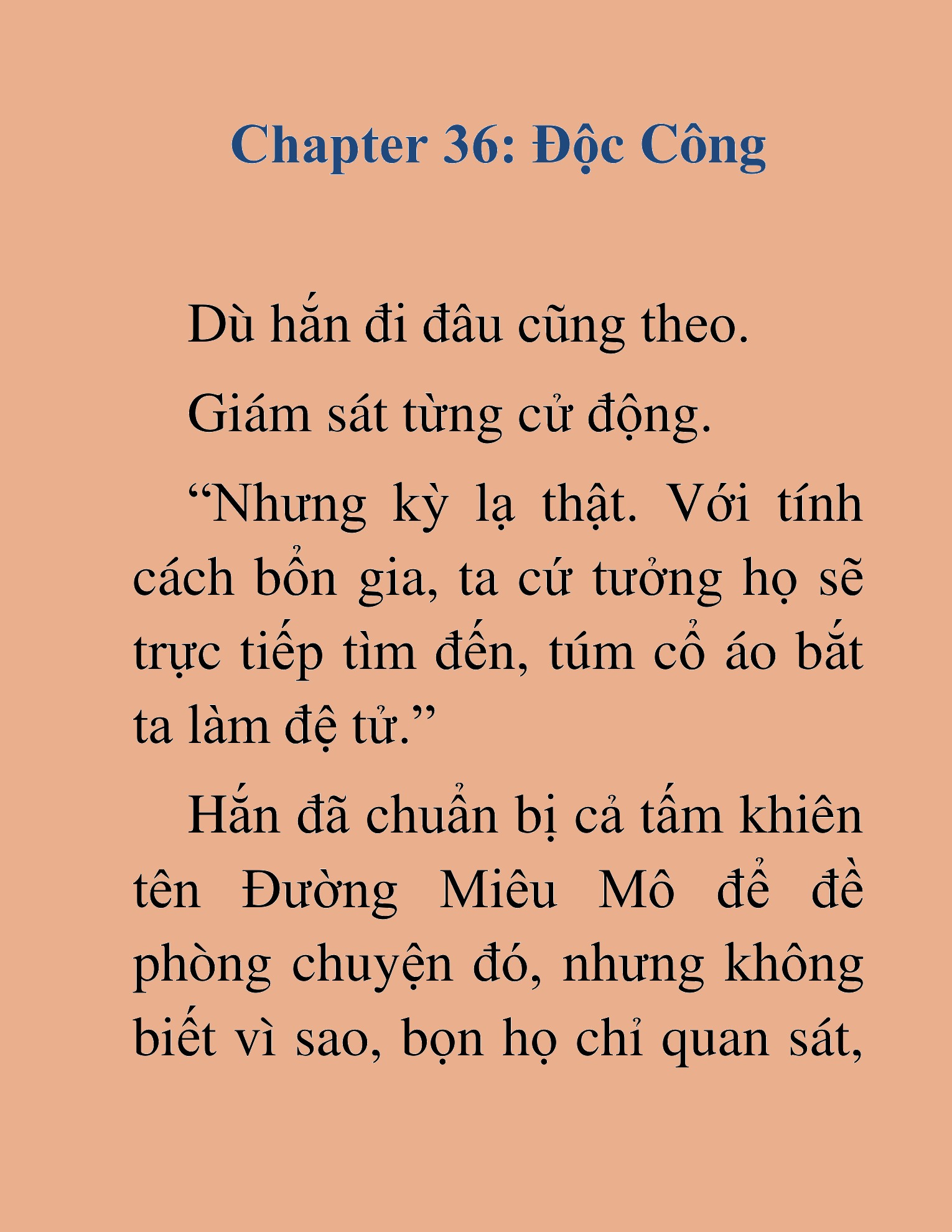Đọc truyện HAT[NOVEL] Độc Ma Trùng Sinh - Chap 36