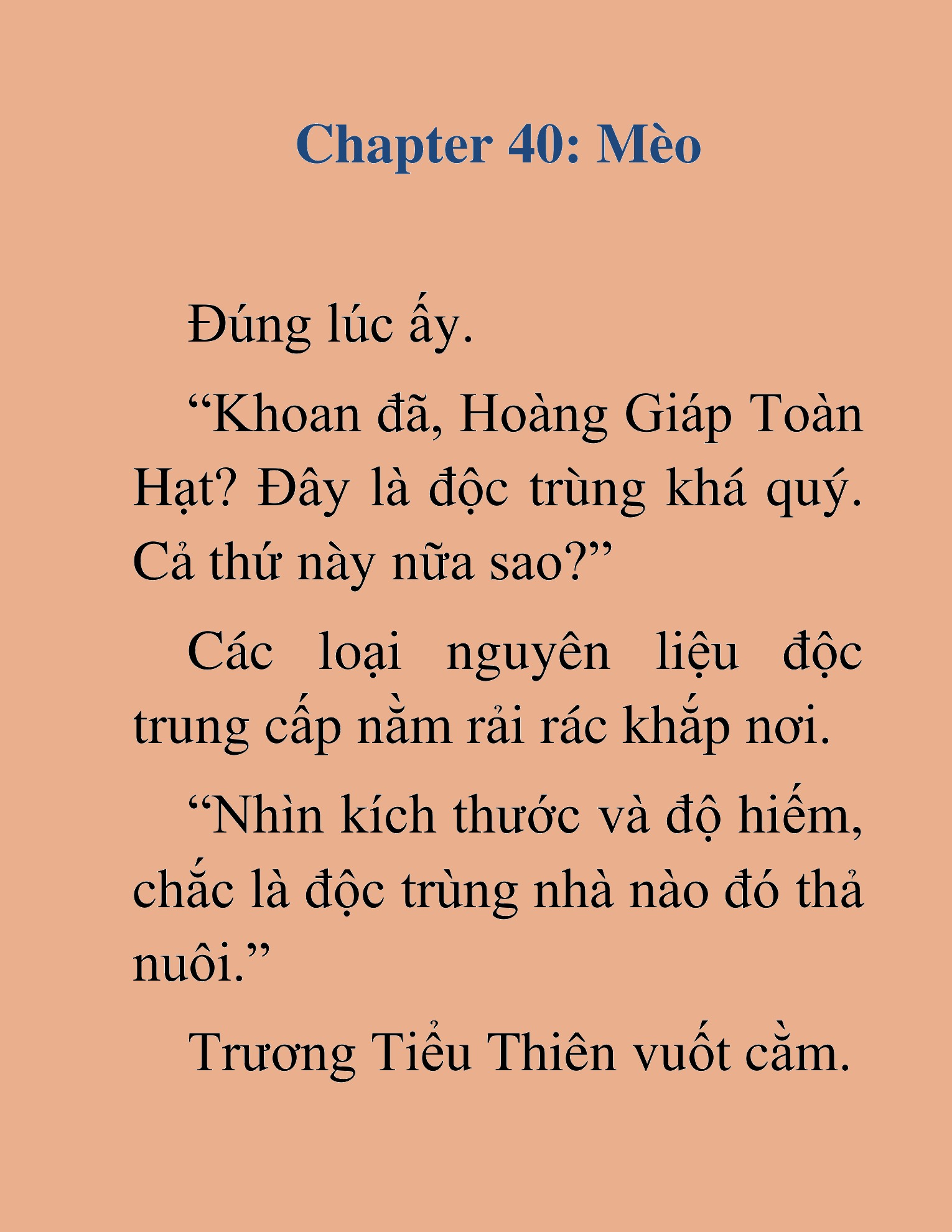 Đọc truyện HAT[NOVEL] Độc Ma Trùng Sinh - Chap 40