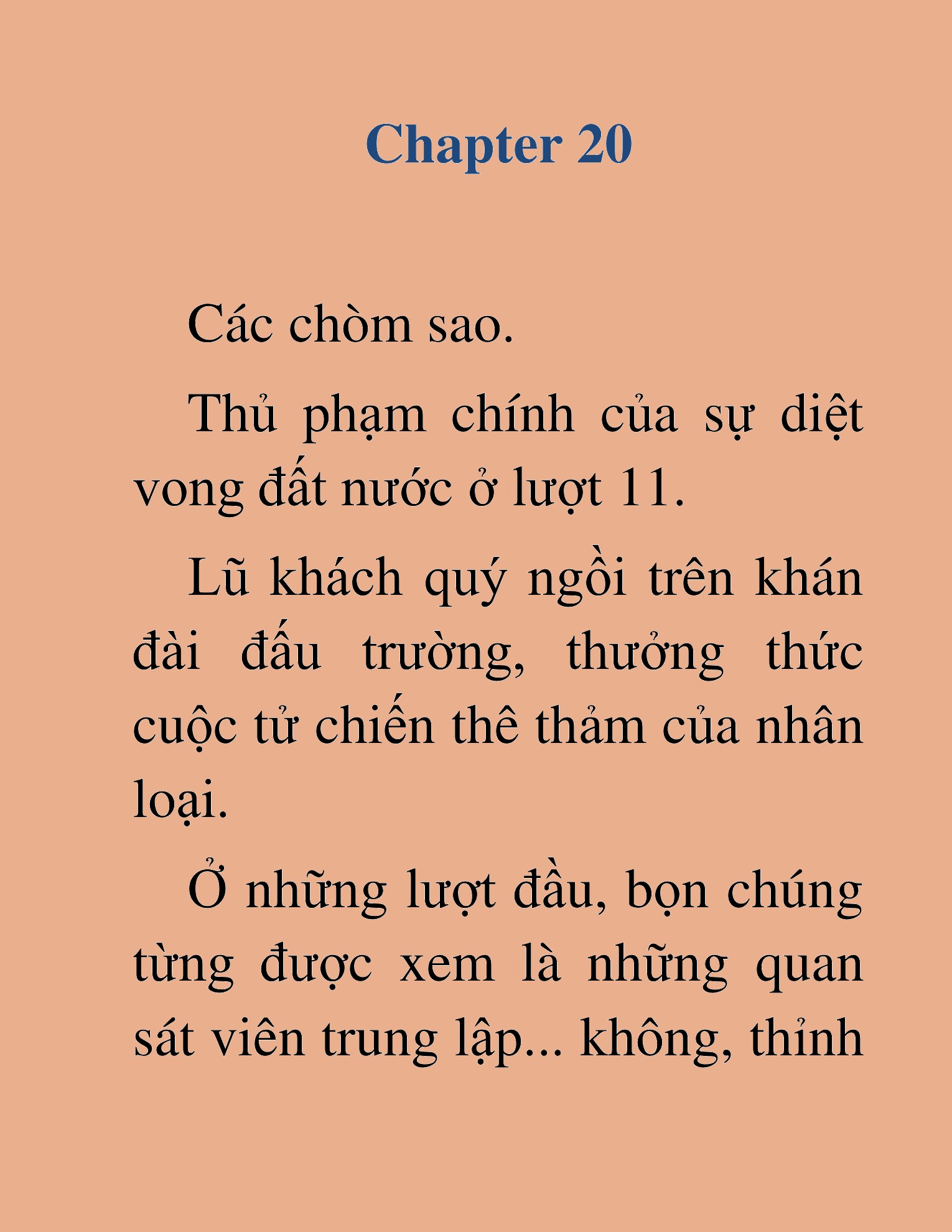 Đọc truyện HAT[NOVEL] Giáng Lâm Chinh Phục Lần Tận Thế Thứ 13 - Chap 20