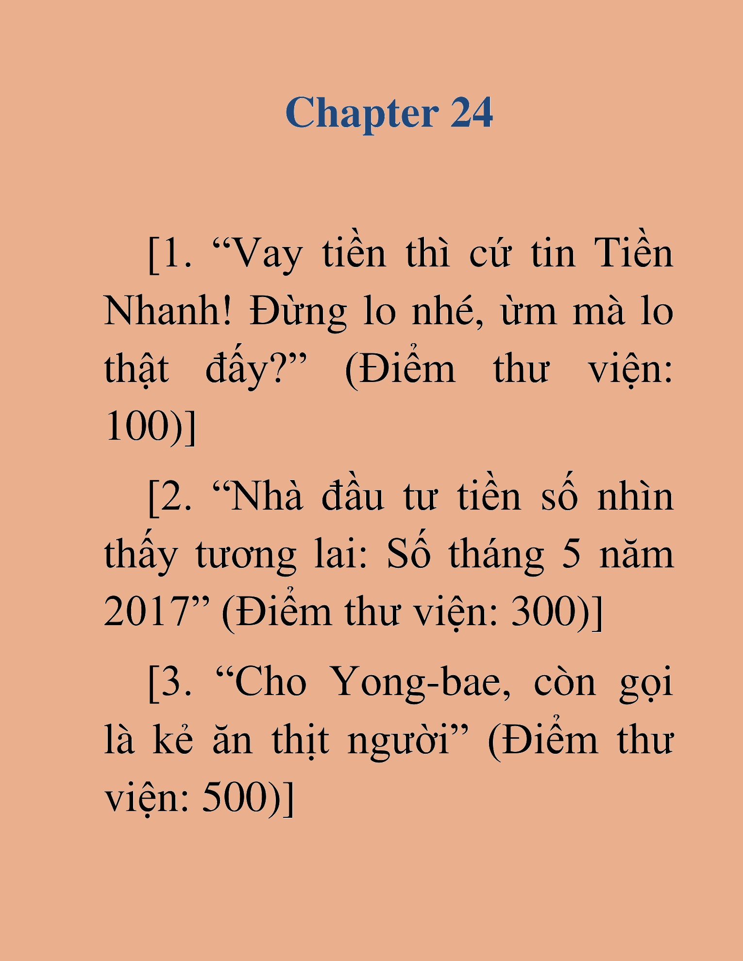 Đọc truyện HAT[NOVEL] Giáng Lâm Chinh Phục Lần Tận Thế Thứ 13 - Chap 24