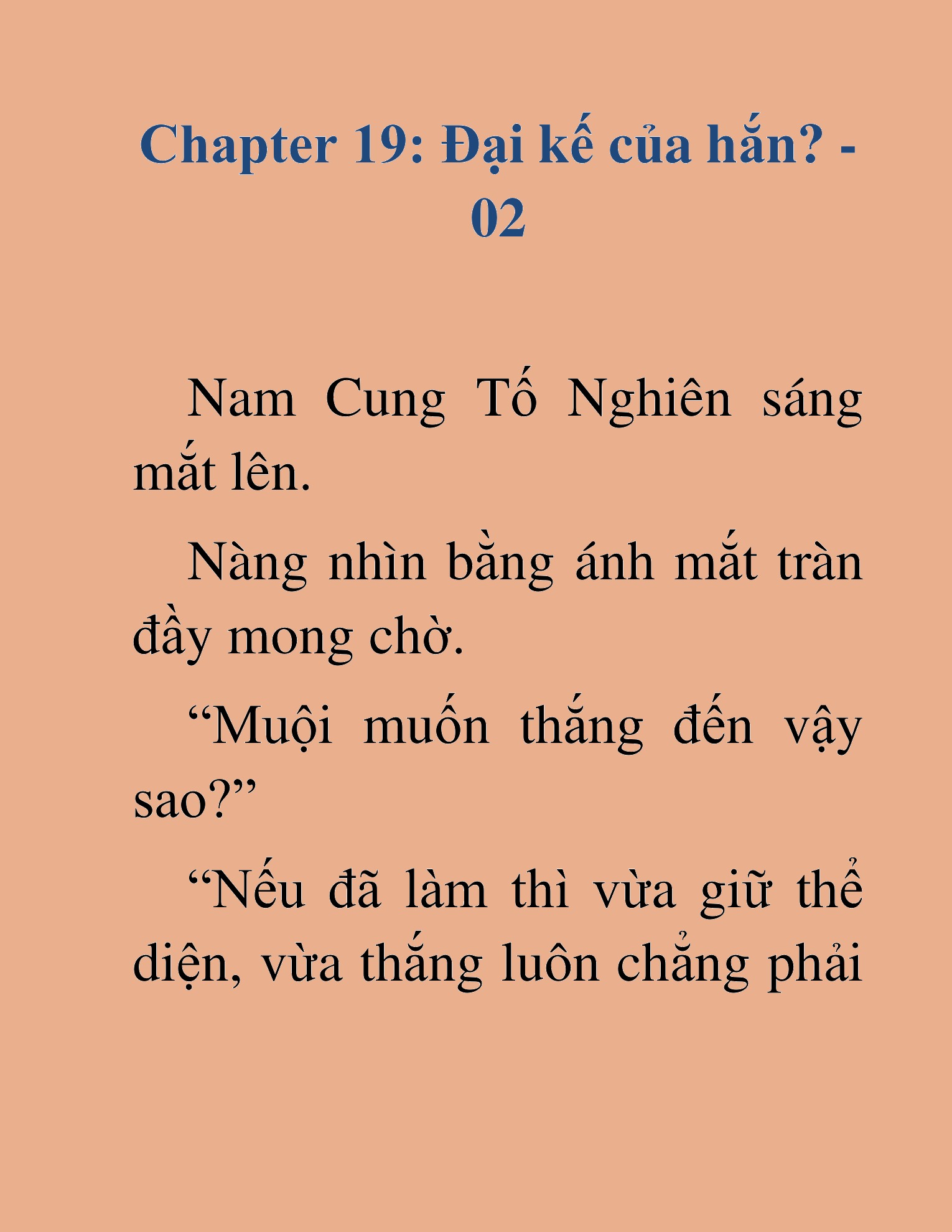 Đọc truyện HAT[NOVEL] Kiếm Thần Tái Xuất - Chap 19