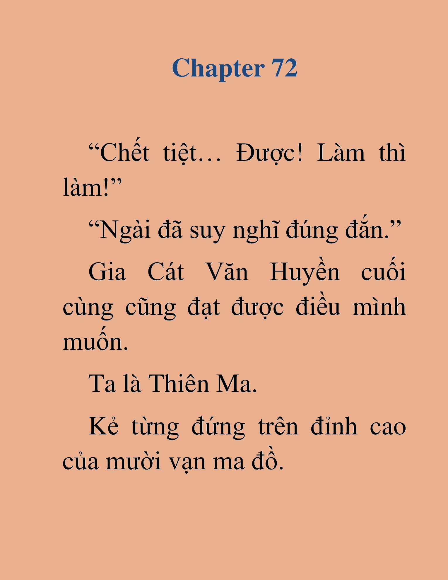 Đọc truyện HAT[NOVEL] Thiên Ma Đăng Tiên - Chap 72