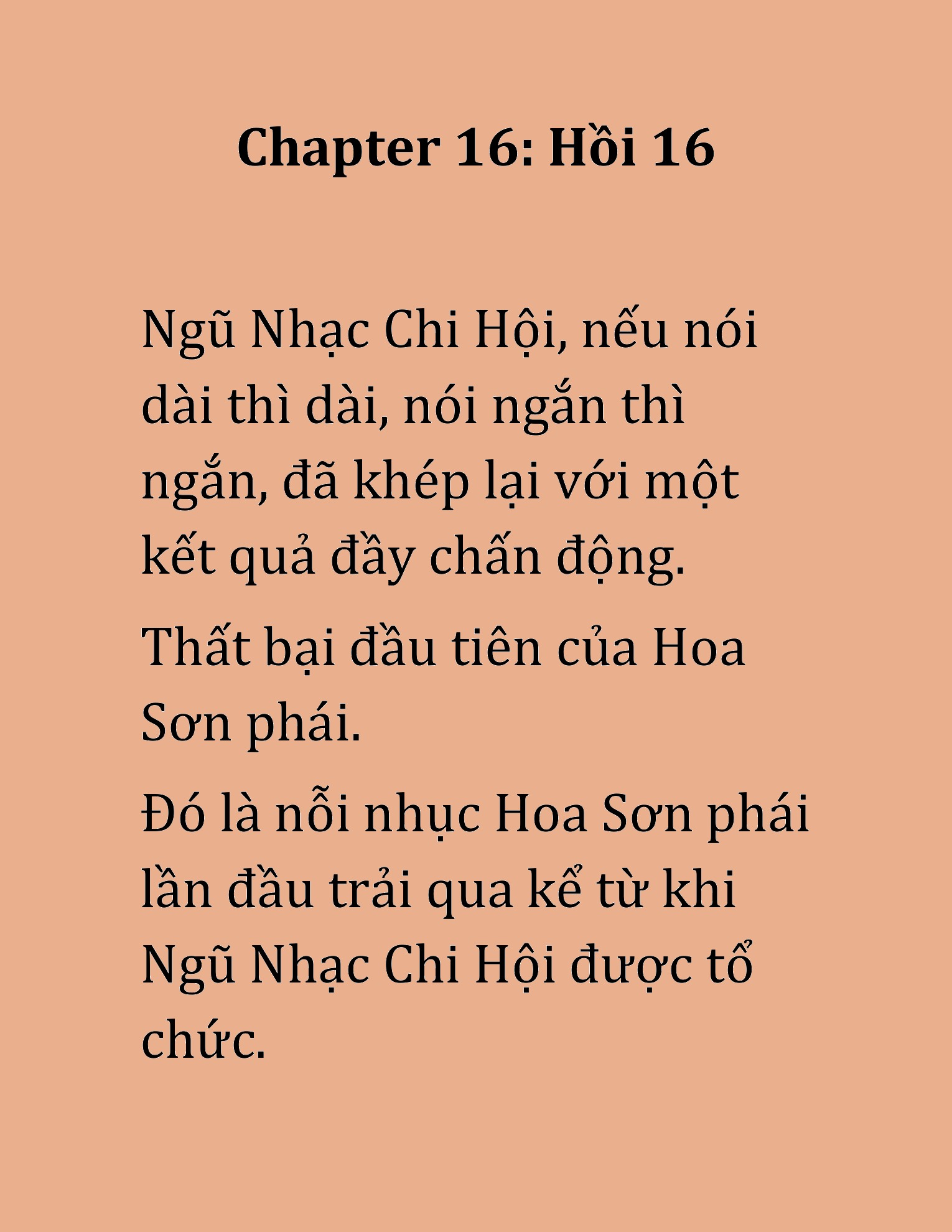 Đọc truyện HAT[NOVEL] Hoa Sơn Thiên Ma - Chap 16