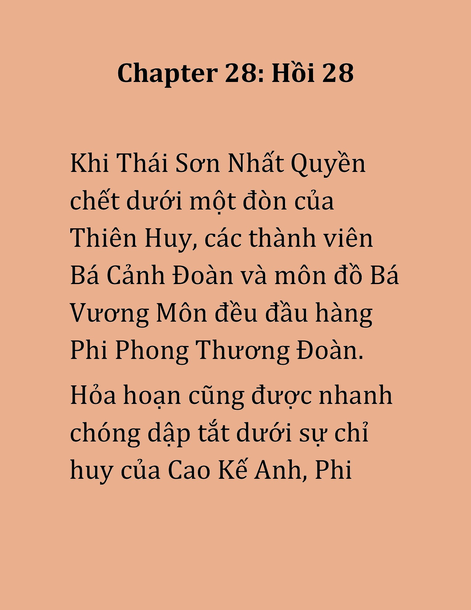 Đọc truyện HAT[NOVEL] Hoa Sơn Thiên Ma - Chap 28