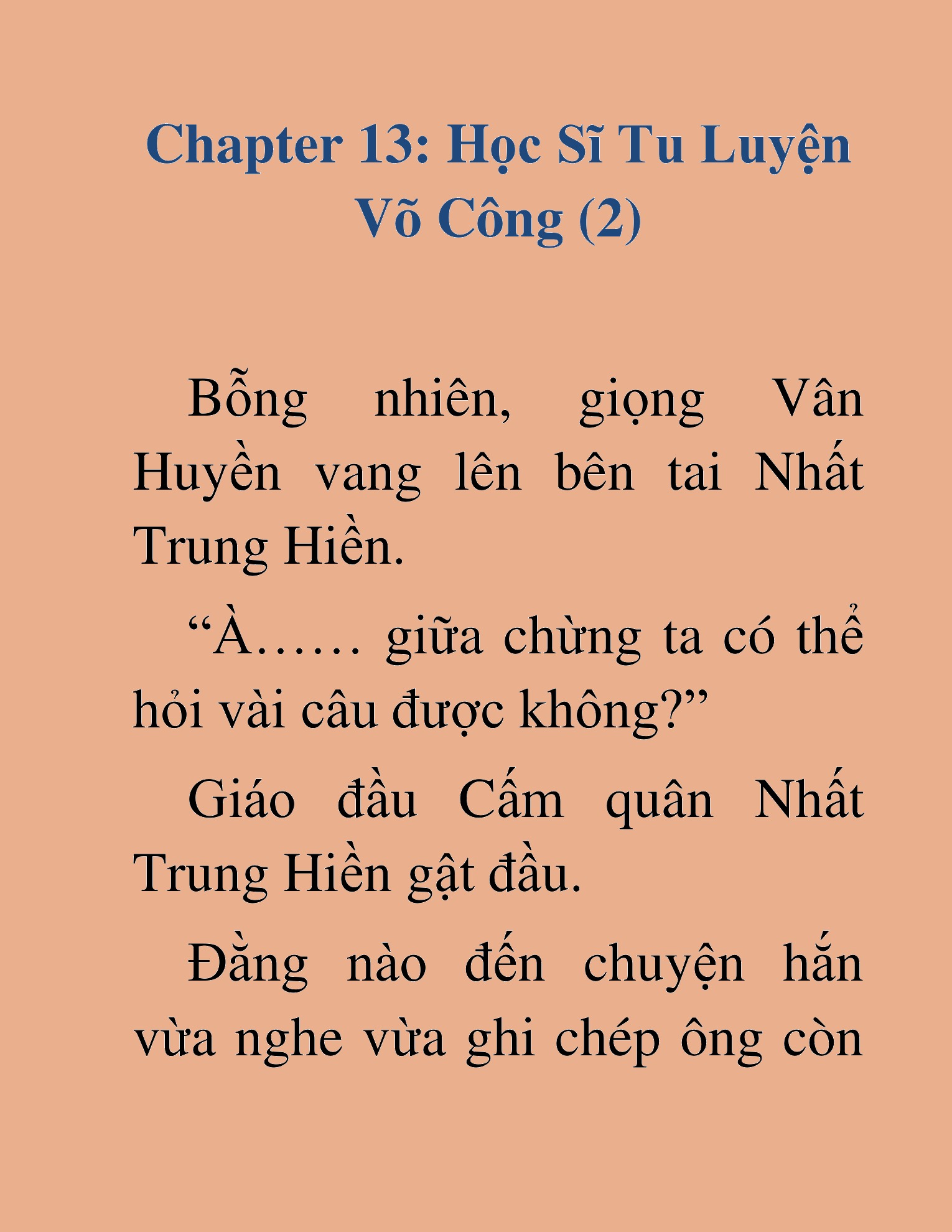 Đọc truyện HAT[NOVEL] Học Sĩ Kiếm - Chap 13