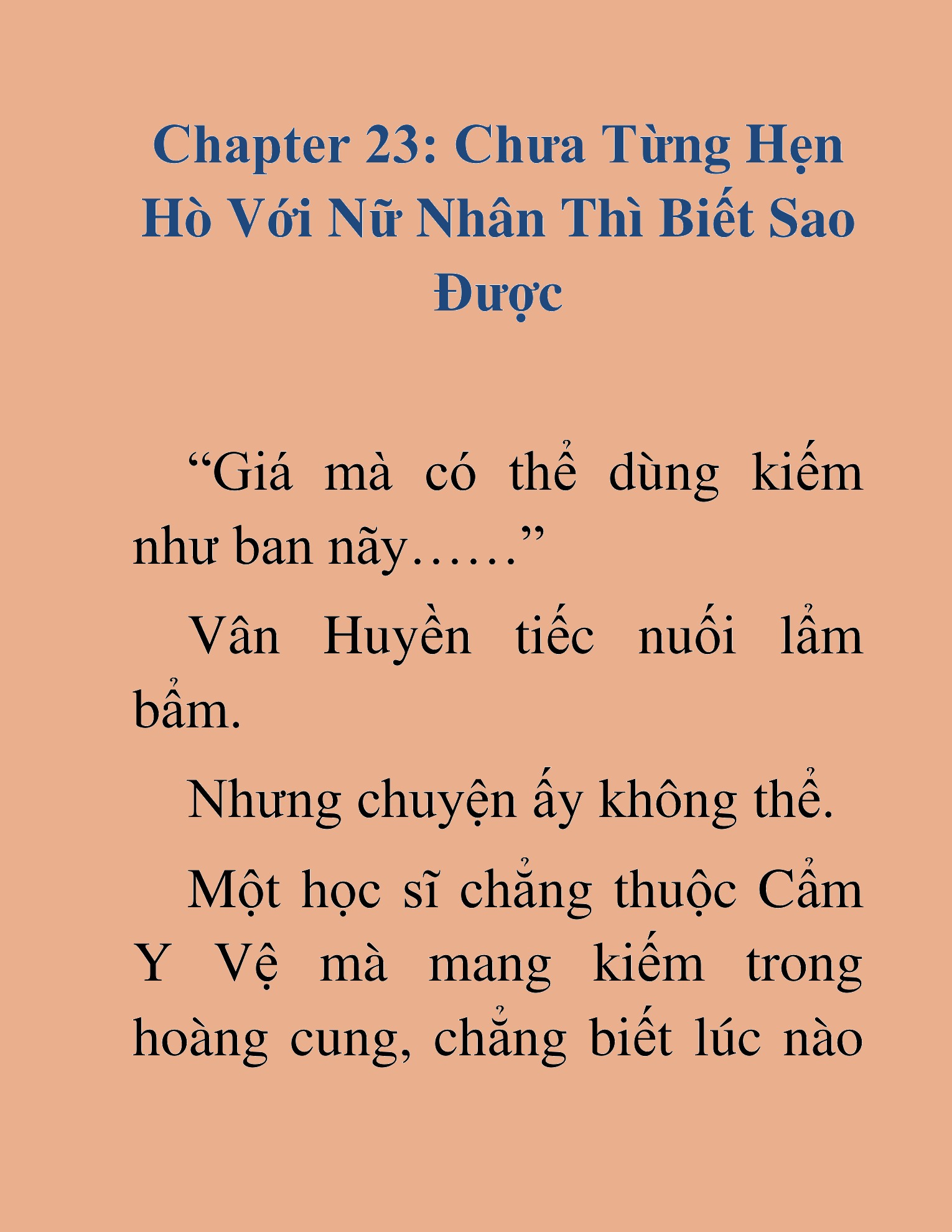 Đọc truyện HAT[NOVEL] Học Sĩ Kiếm - Chap 23