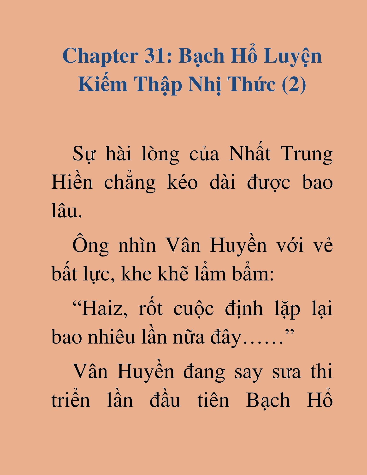 Đọc truyện HAT[NOVEL] Học Sĩ Kiếm - Chap 31