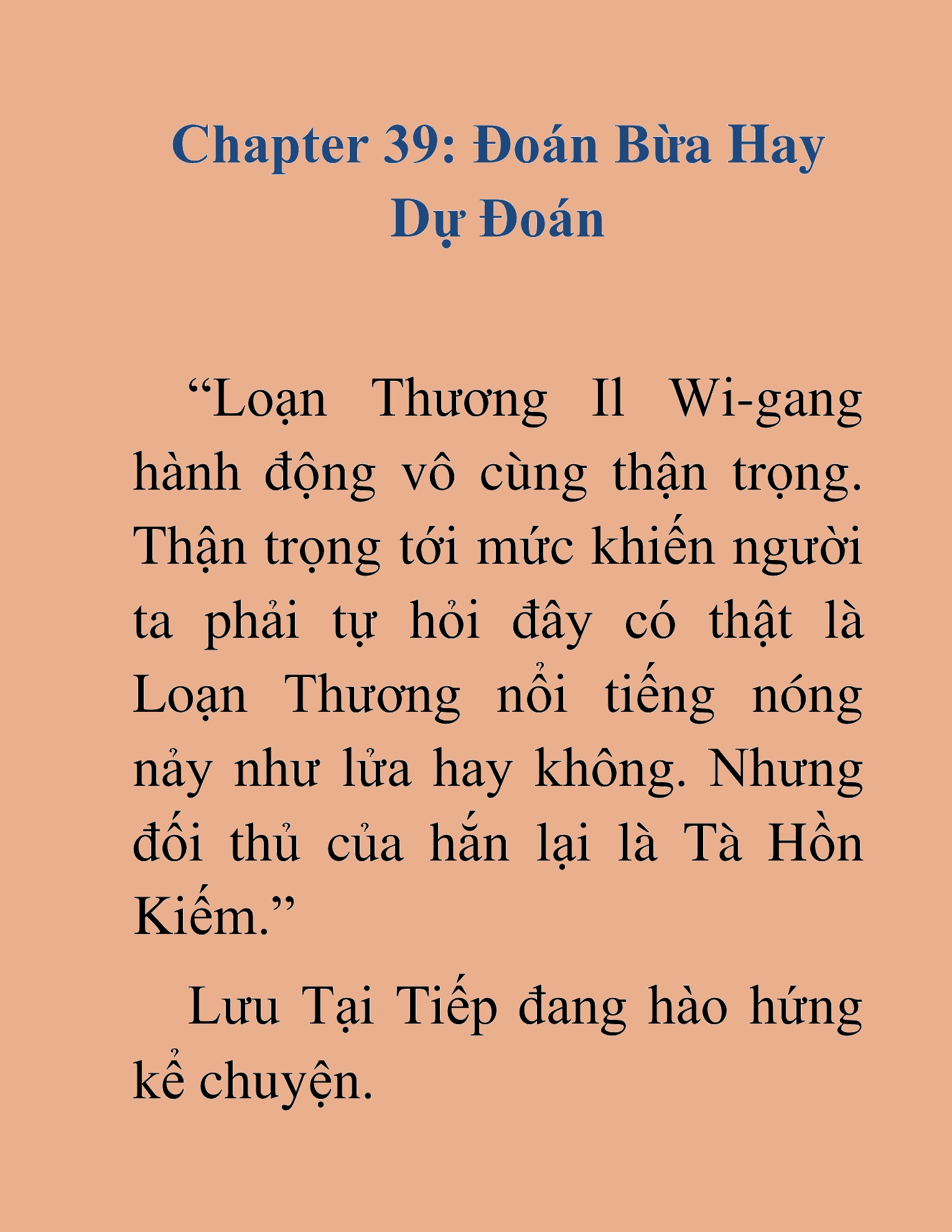 Đọc truyện HAT[NOVEL] Học Sĩ Kiếm - Chap 39