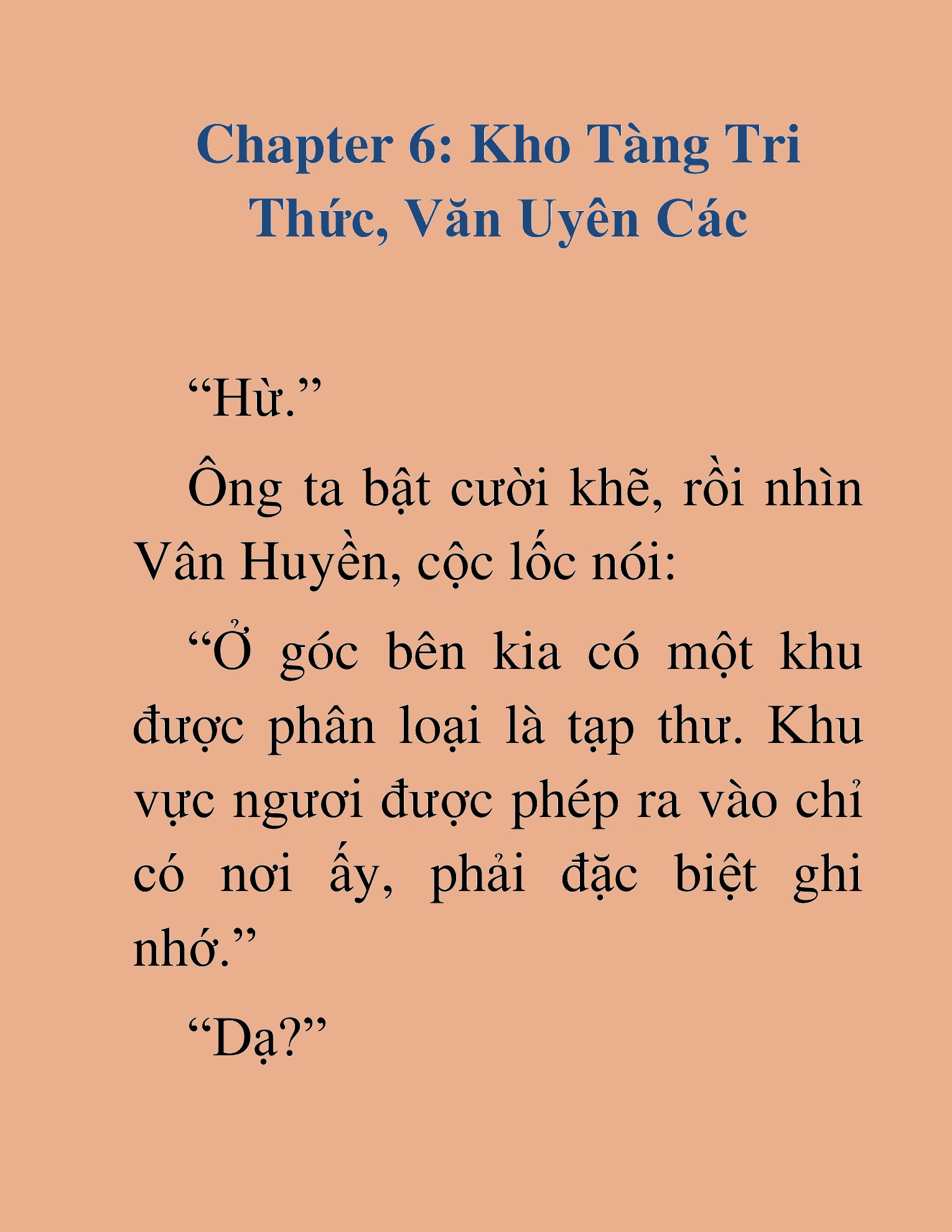 Đọc truyện HAT[NOVEL] Học Sĩ Kiếm - Chap 6