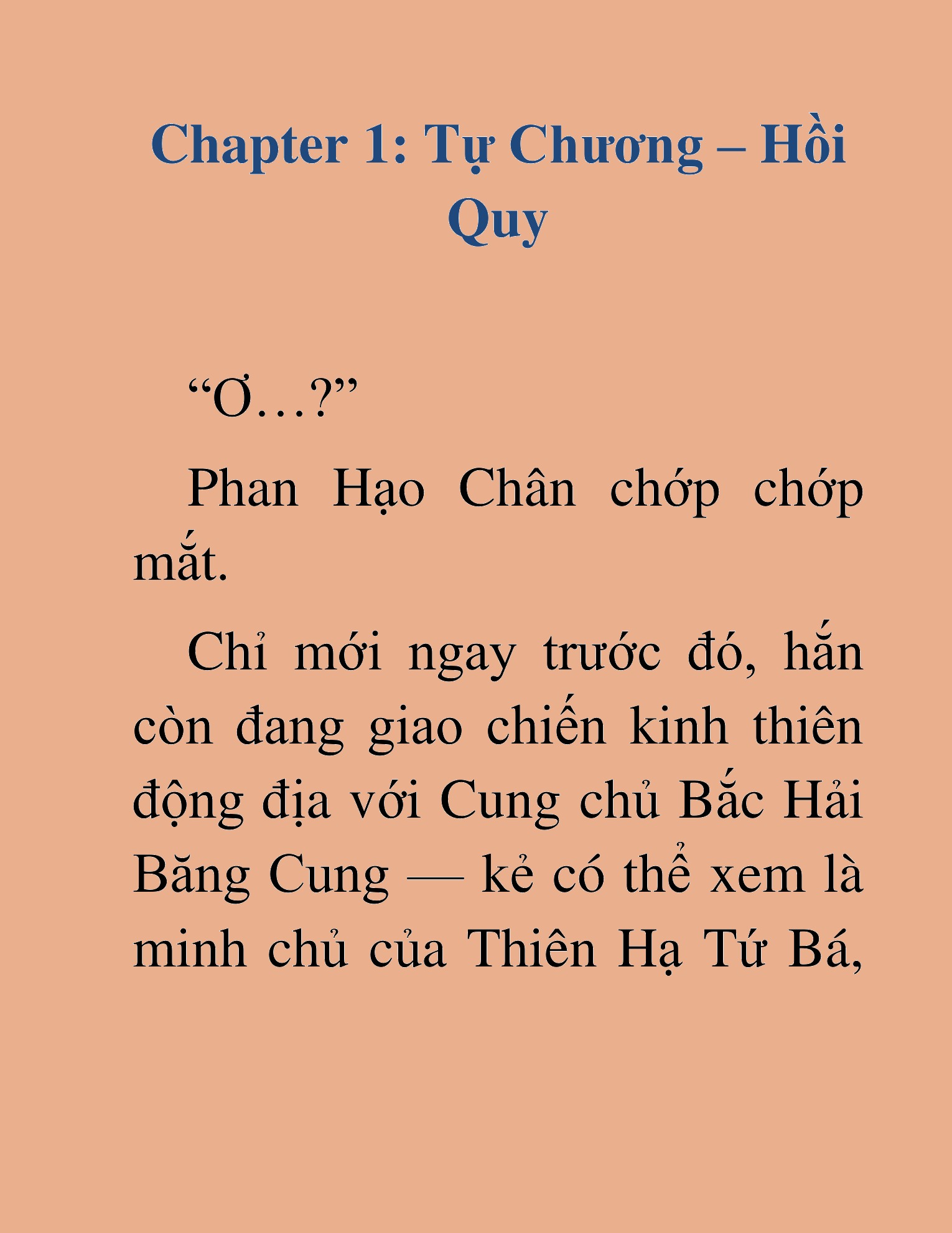 Đọc truyện HAT[NOVEL] Kiếm Thần Tái Xuất - Chap 1