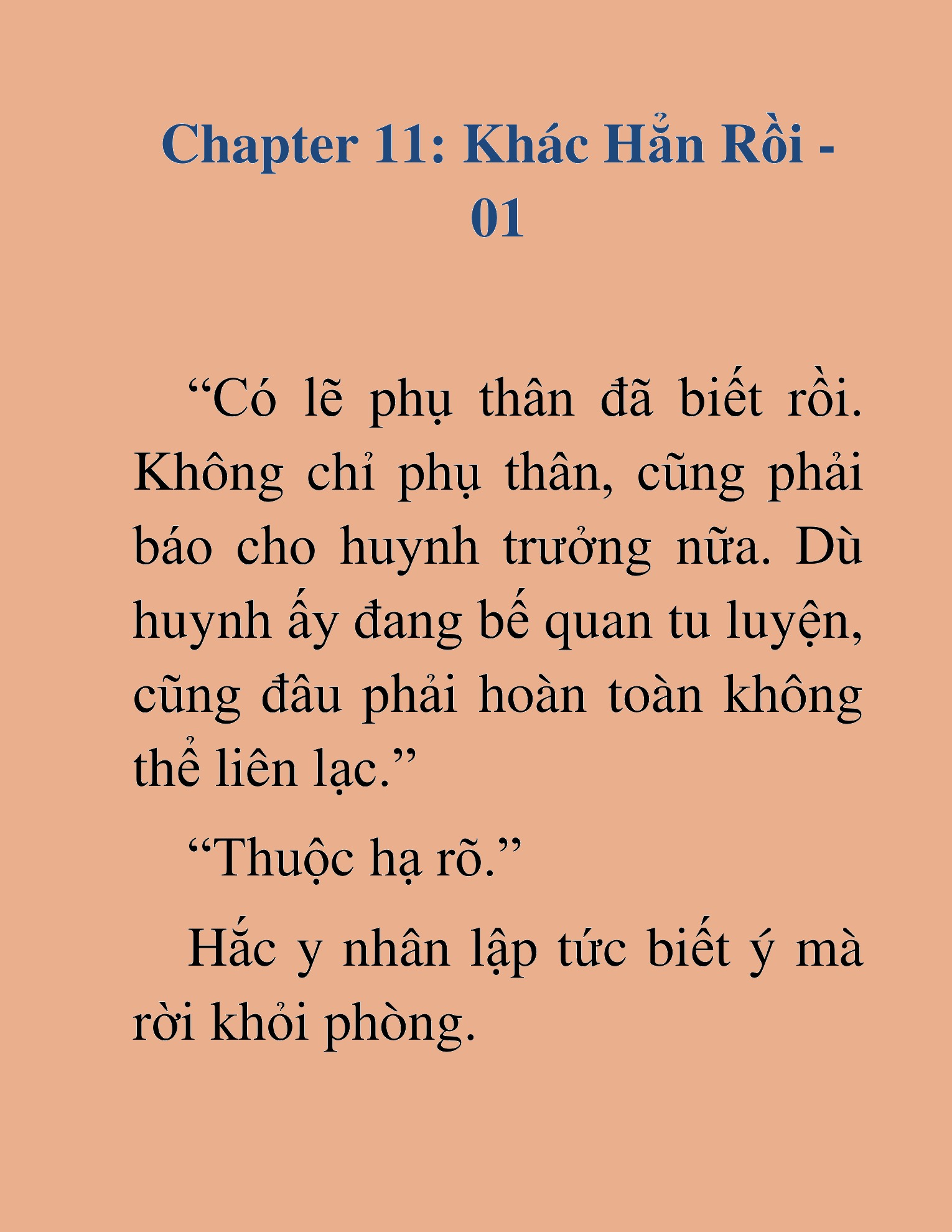 Đọc truyện HAT[NOVEL] Kiếm Thần Tái Xuất - Chap 11