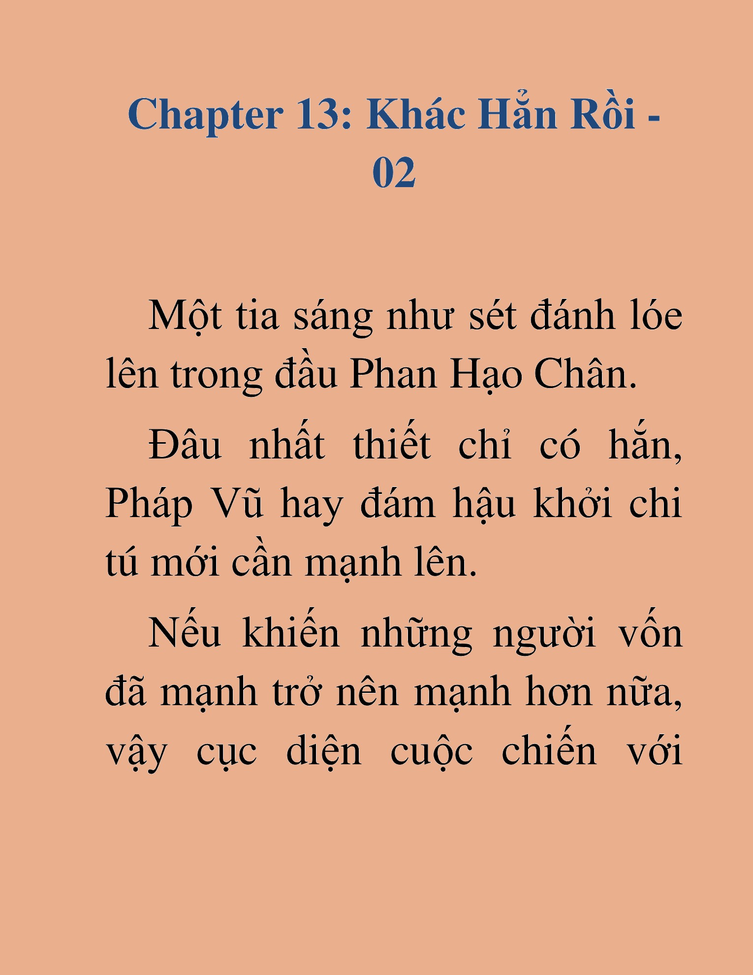 Đọc truyện HAT[NOVEL] Kiếm Thần Tái Xuất - Chap 13