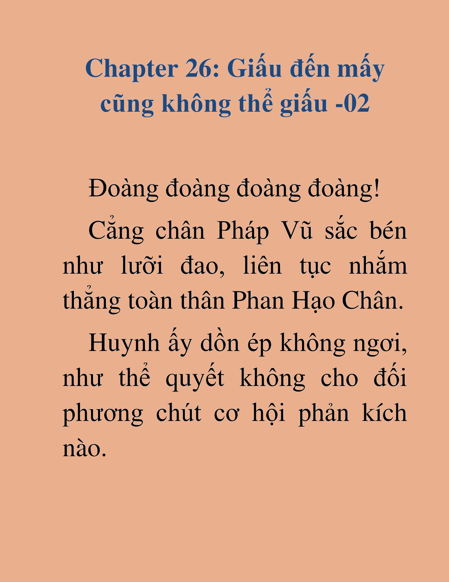 Đọc truyện HAT[NOVEL] Kiếm Thần Tái Xuất - Chap 26