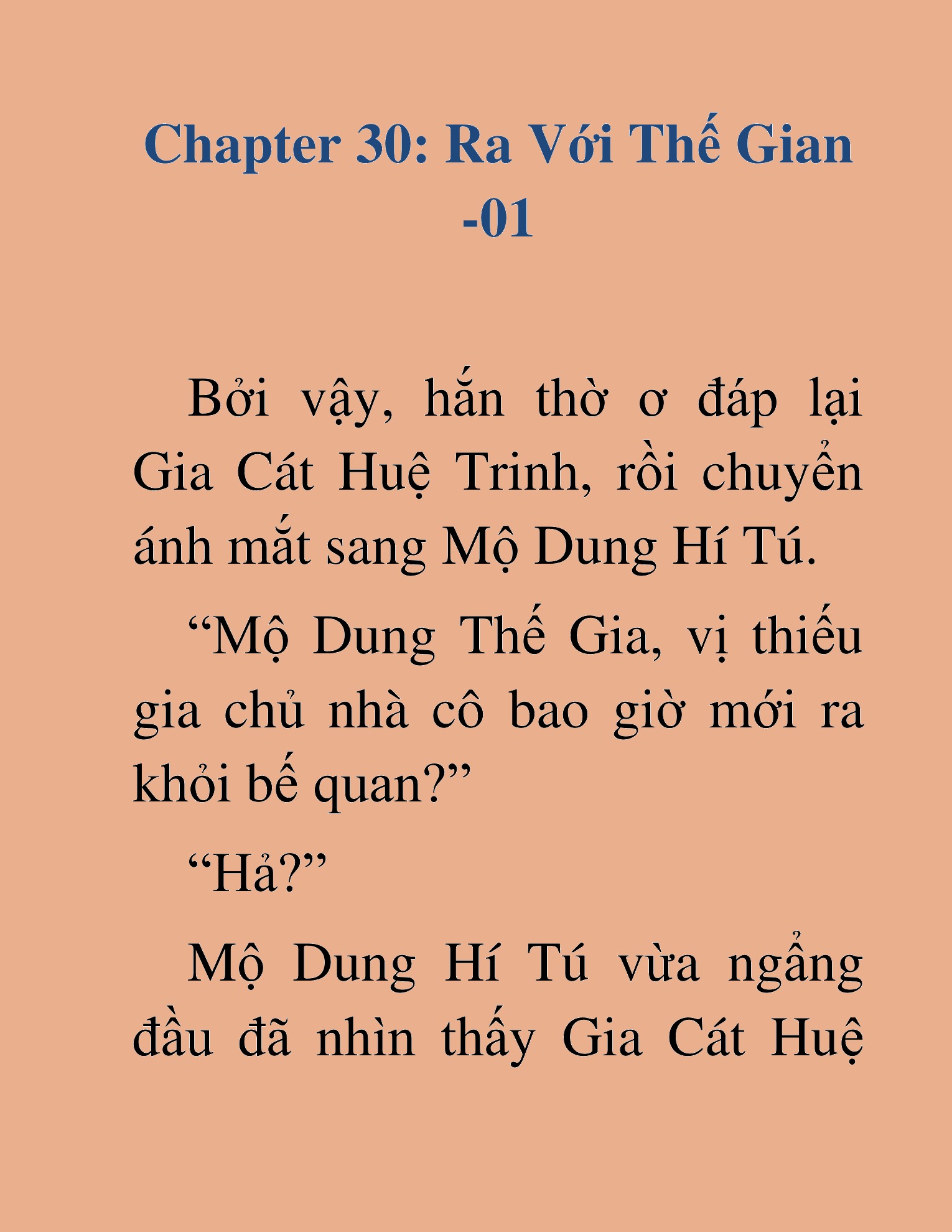 Đọc truyện HAT[NOVEL] Kiếm Thần Tái Xuất - Chap 30