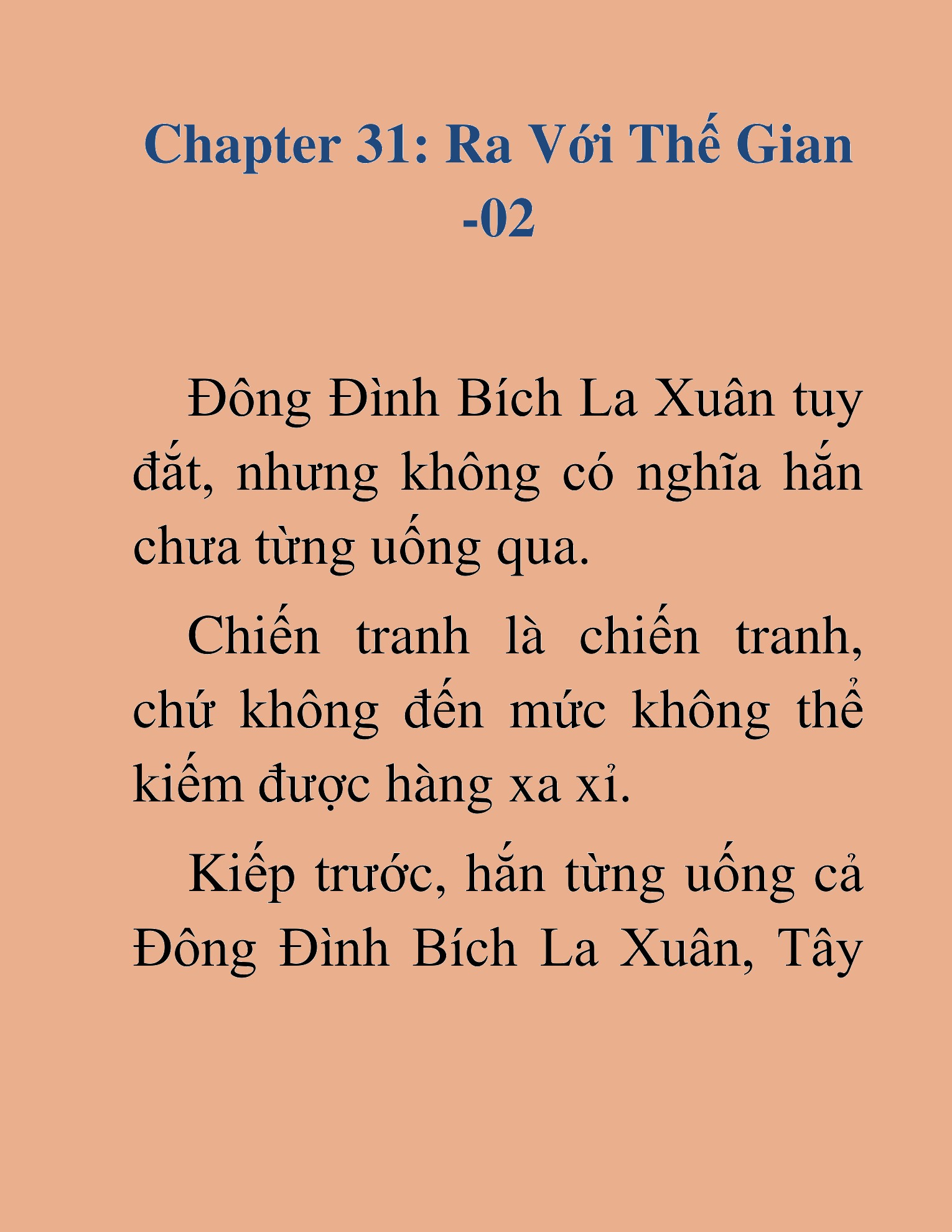 Đọc truyện HAT[NOVEL] Kiếm Thần Tái Xuất - Chap 31