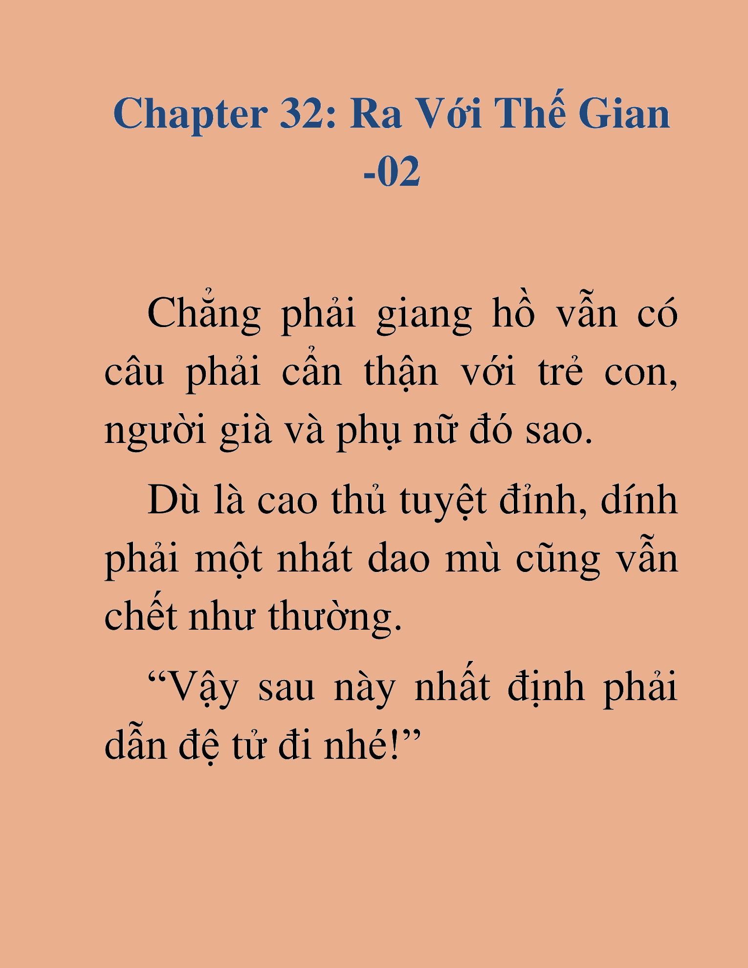 Đọc truyện HAT[NOVEL] Kiếm Thần Tái Xuất - Chap 32
