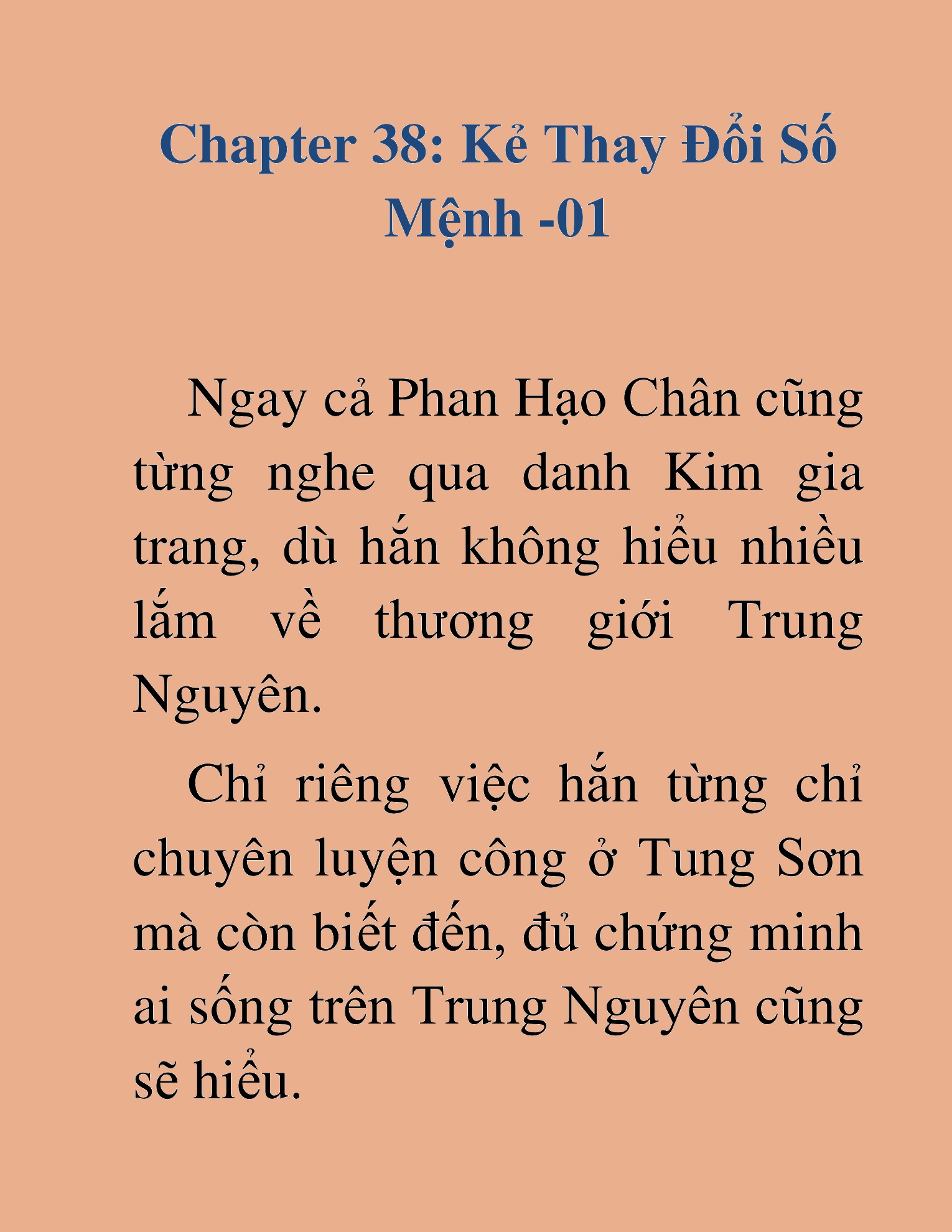 Đọc truyện HAT[NOVEL] Kiếm Thần Tái Xuất - Chap 38