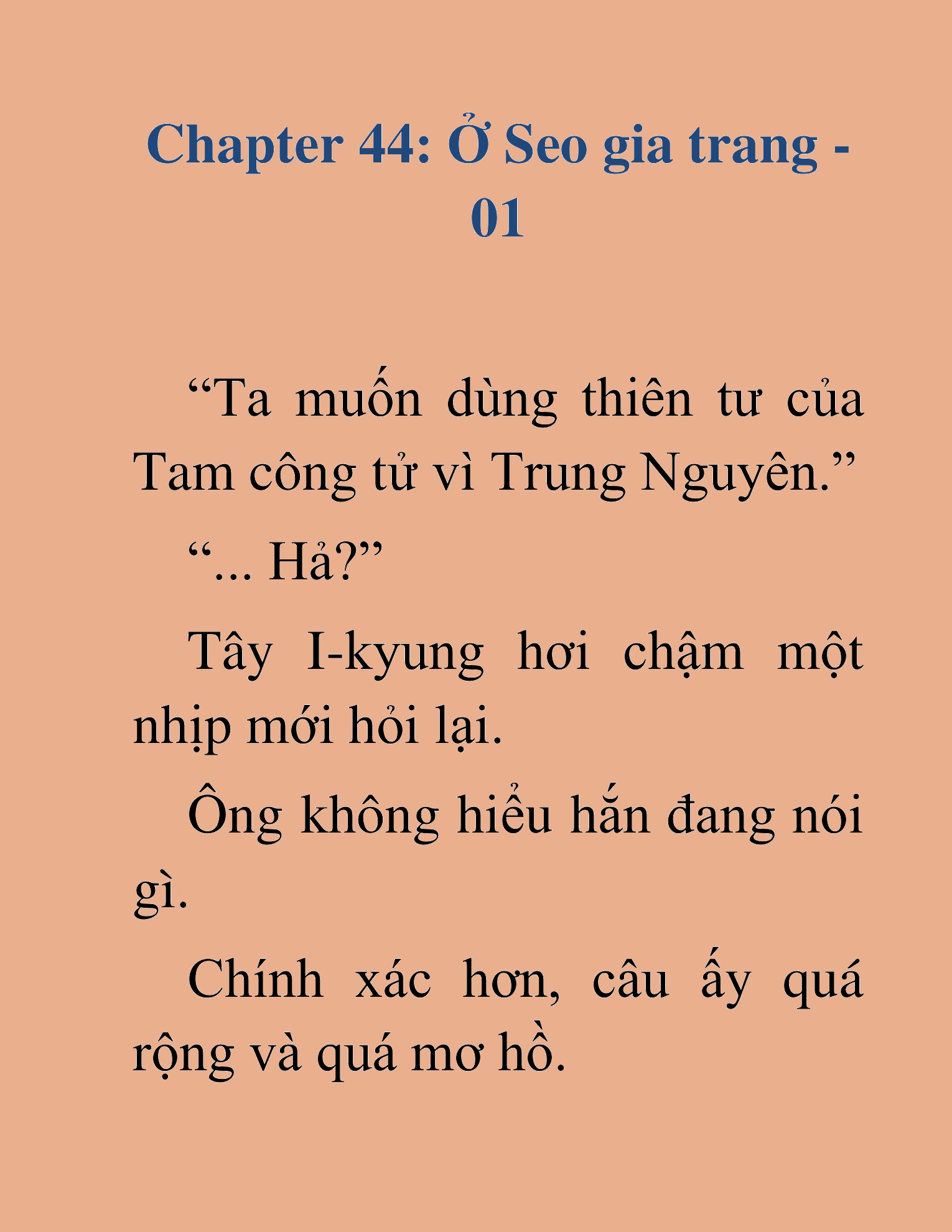 Đọc truyện HAT[NOVEL] Kiếm Thần Tái Xuất - Chap 44