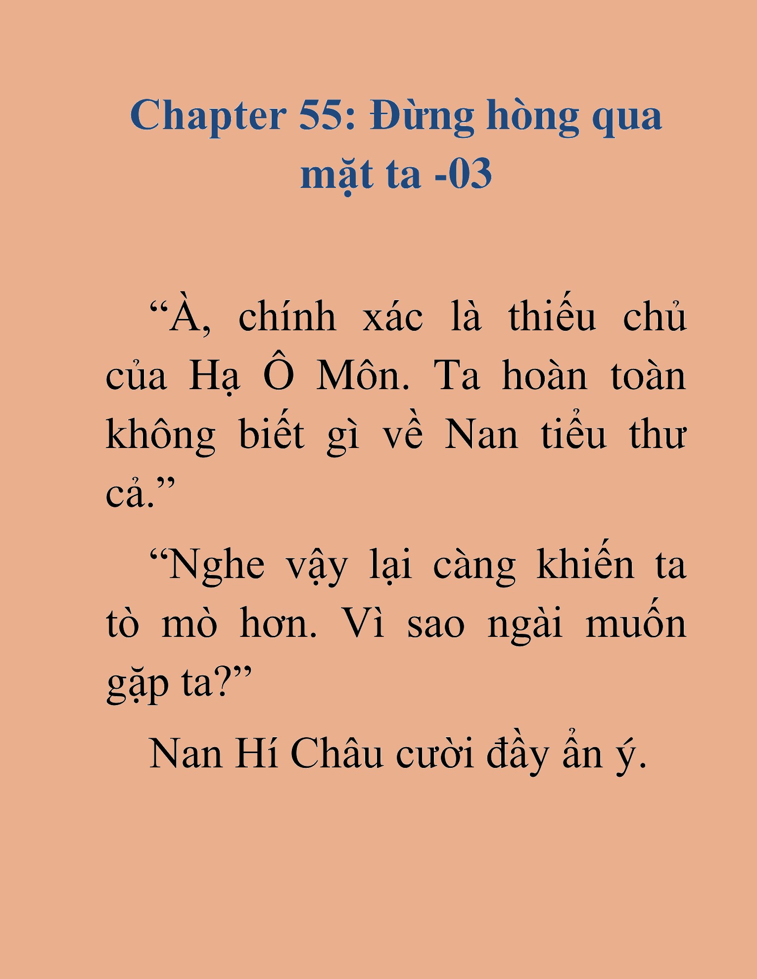 Đọc truyện HAT[NOVEL] Kiếm Thần Tái Xuất - Chap 55