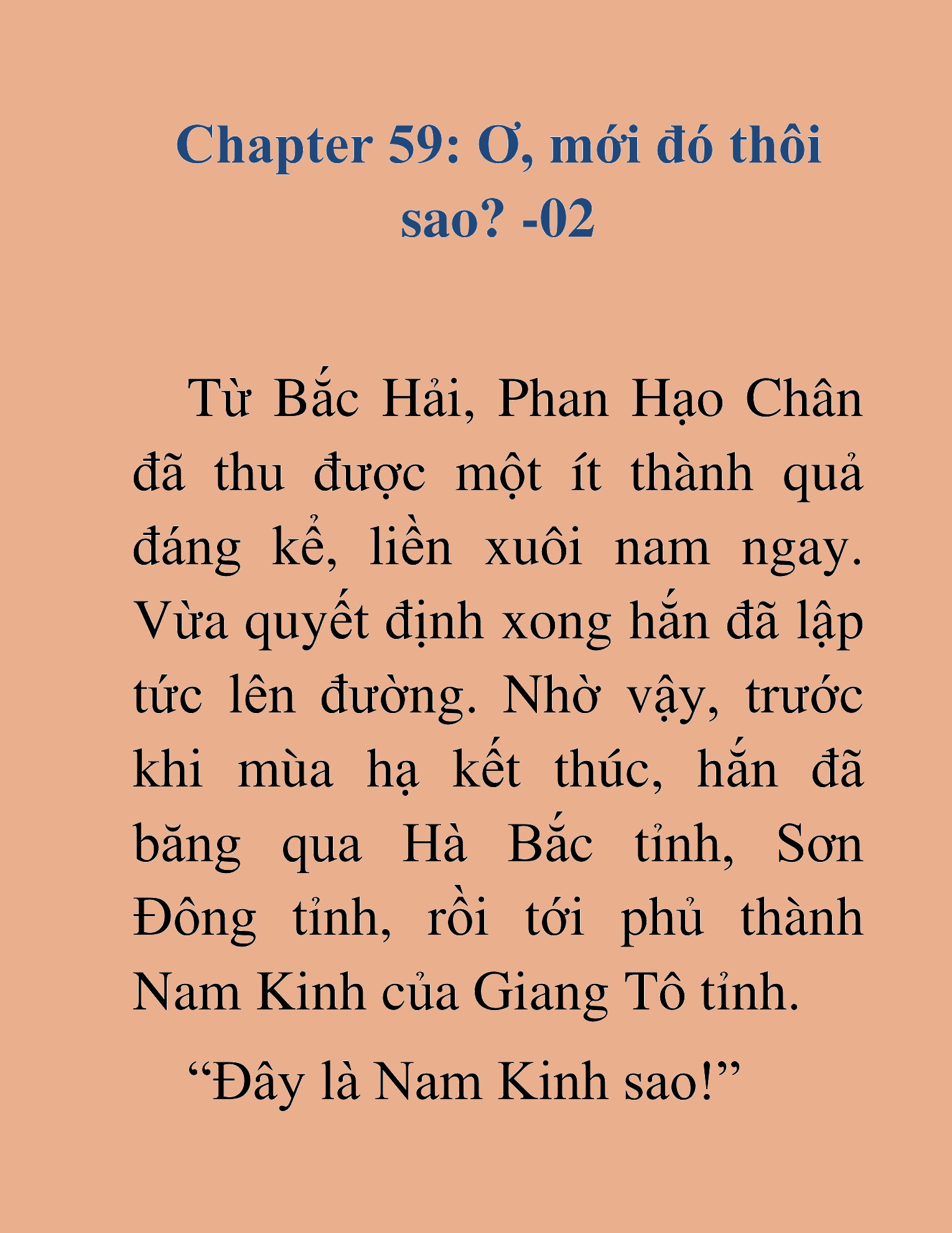 Đọc truyện HAT[NOVEL] Kiếm Thần Tái Xuất - Chap 59