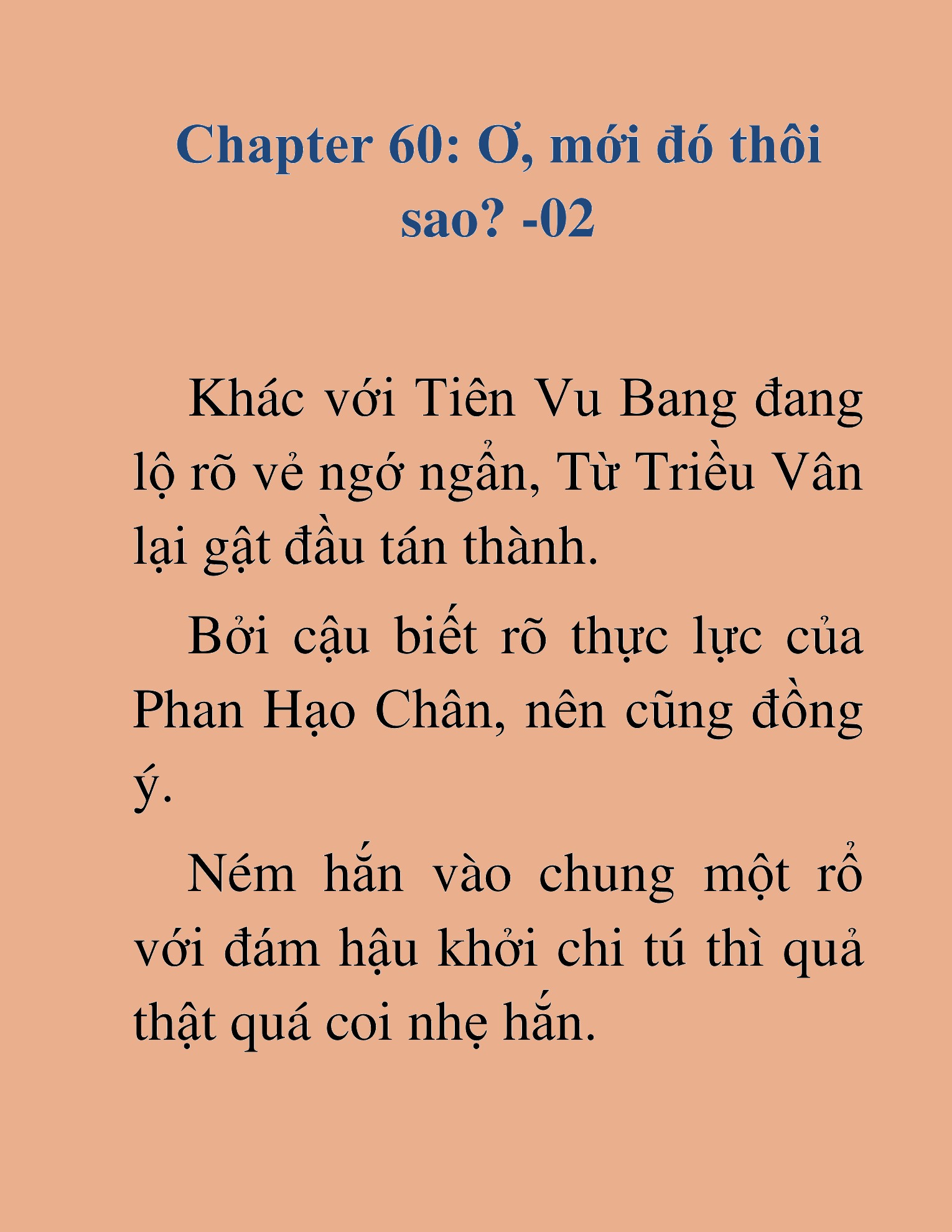 Đọc truyện HAT[NOVEL] Kiếm Thần Tái Xuất - Chap 60