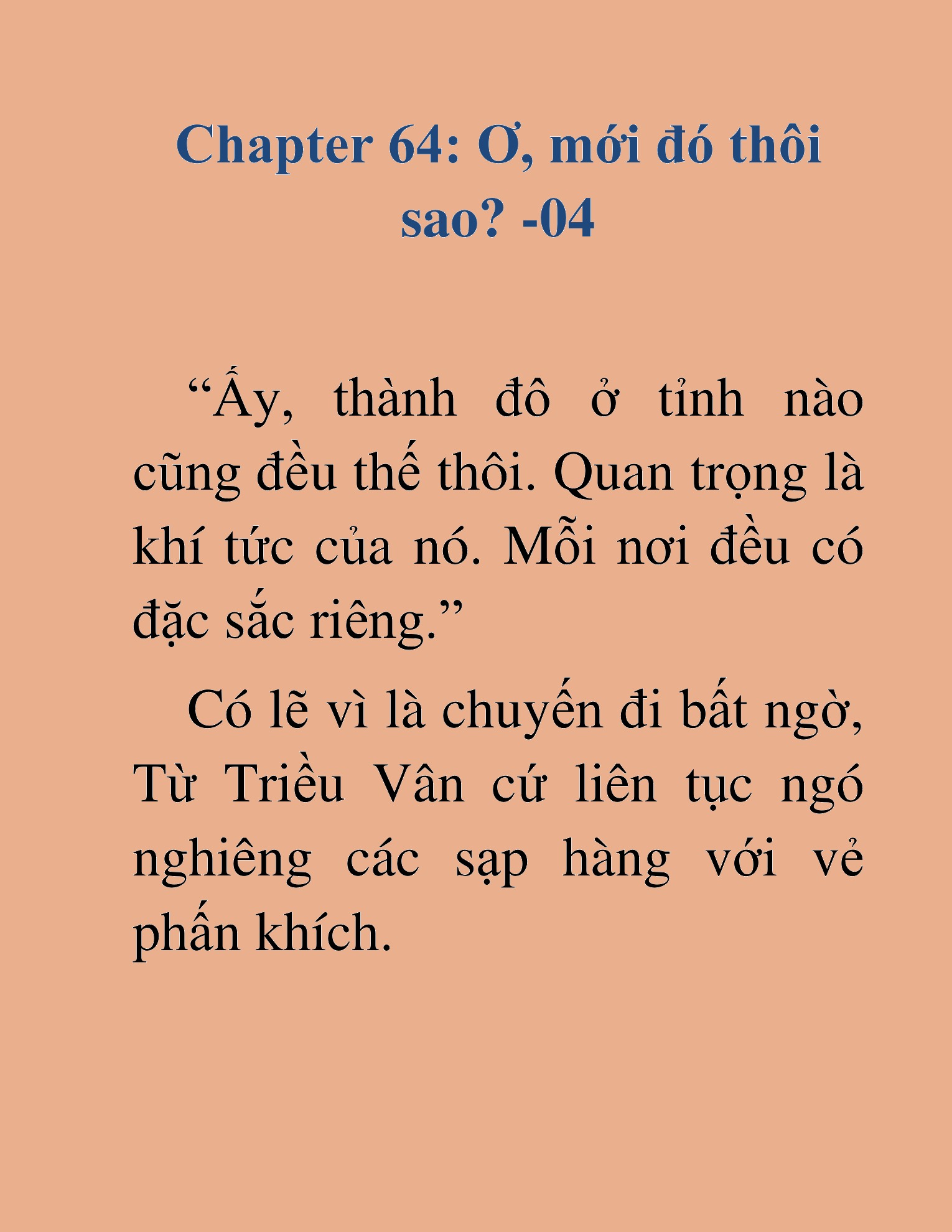 Đọc truyện HAT[NOVEL] Kiếm Thần Tái Xuất - Chap 64