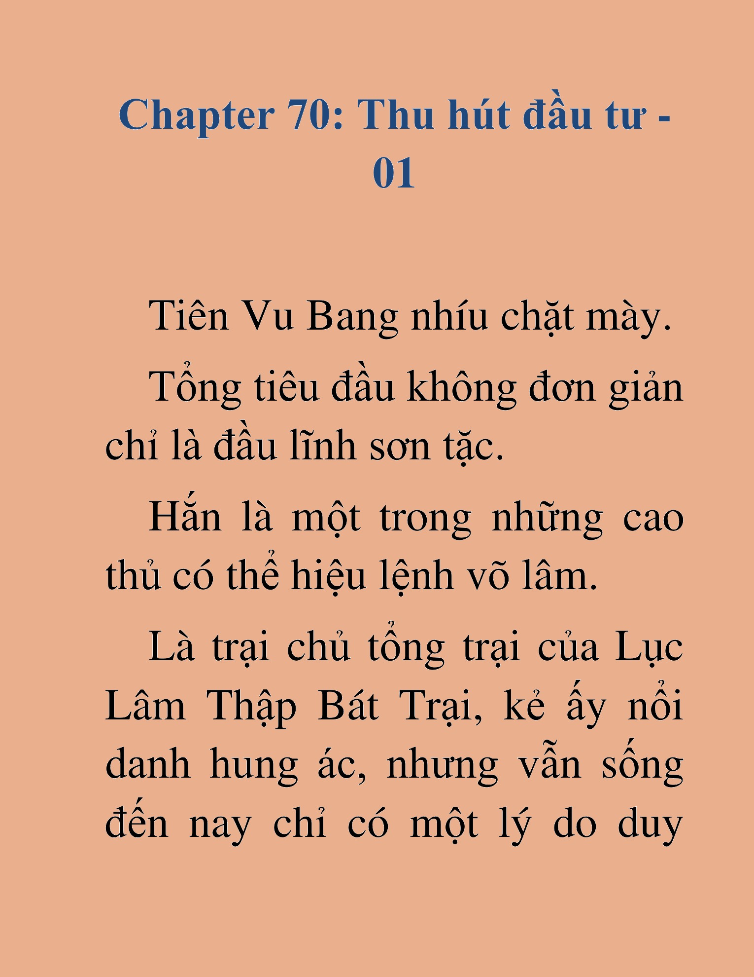 Đọc truyện HAT[NOVEL] Kiếm Thần Tái Xuất - Chap 70