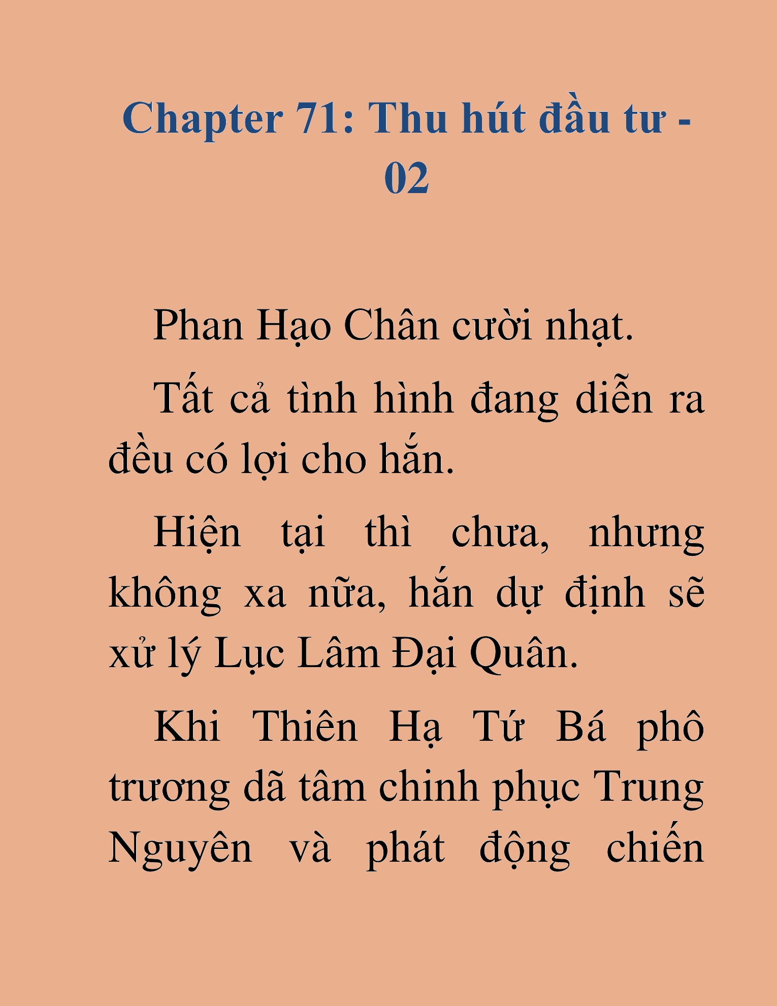 Đọc truyện HAT[NOVEL] Kiếm Thần Tái Xuất - Chap 71