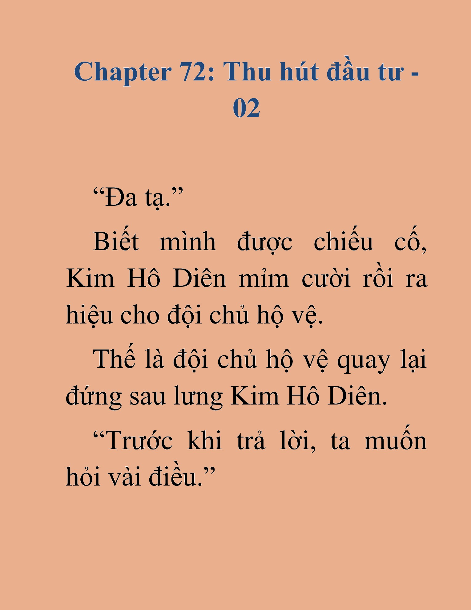 Đọc truyện HAT[NOVEL] Kiếm Thần Tái Xuất - Chap 72