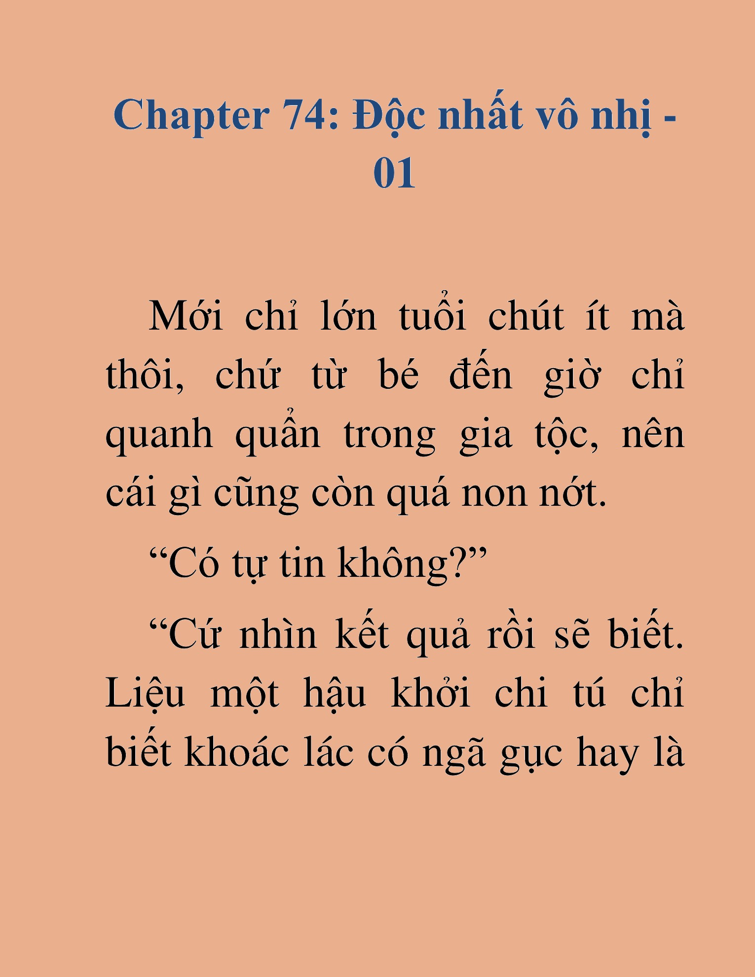Đọc truyện HAT[NOVEL] Kiếm Thần Tái Xuất - Chap 74
