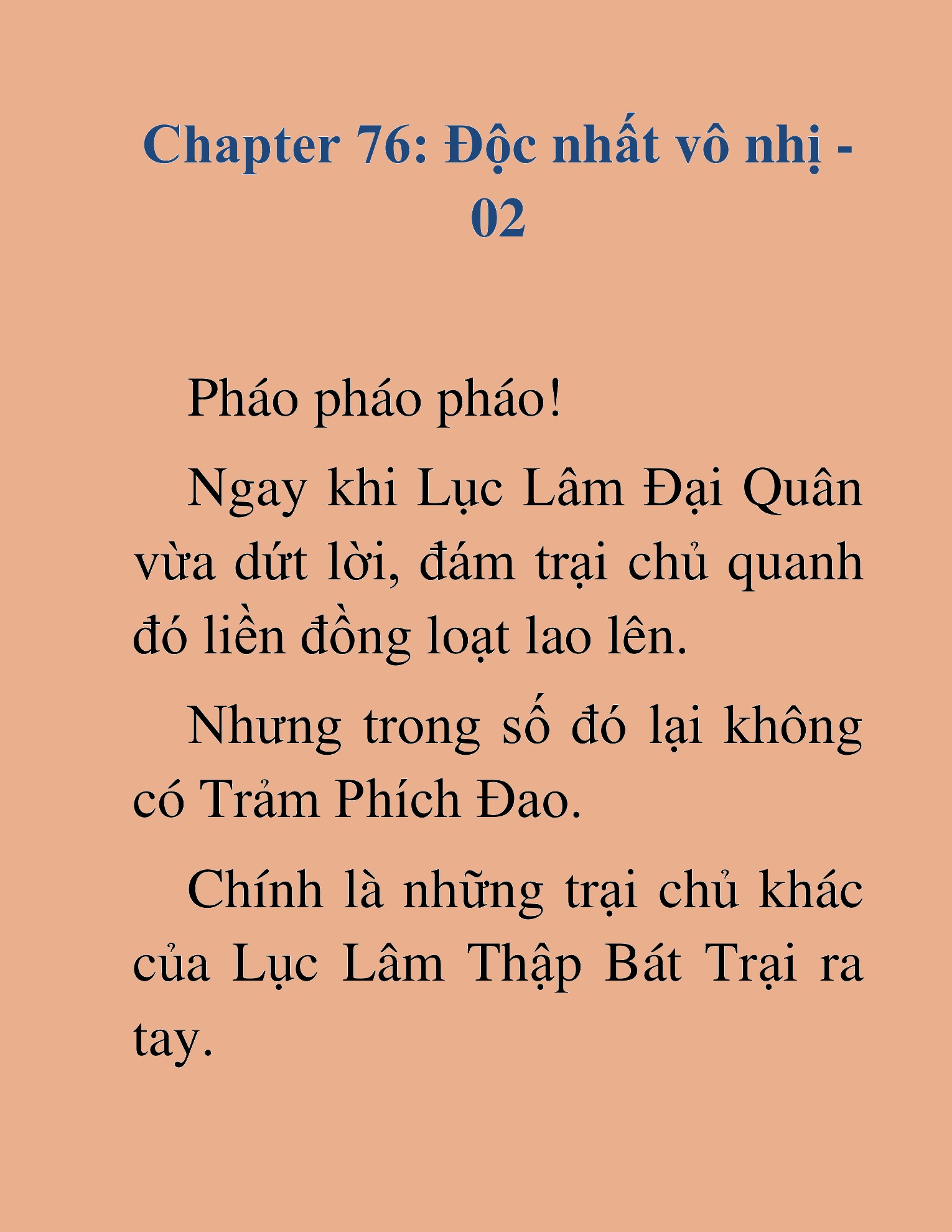 Đọc truyện HAT[NOVEL] Kiếm Thần Tái Xuất - Chap 76