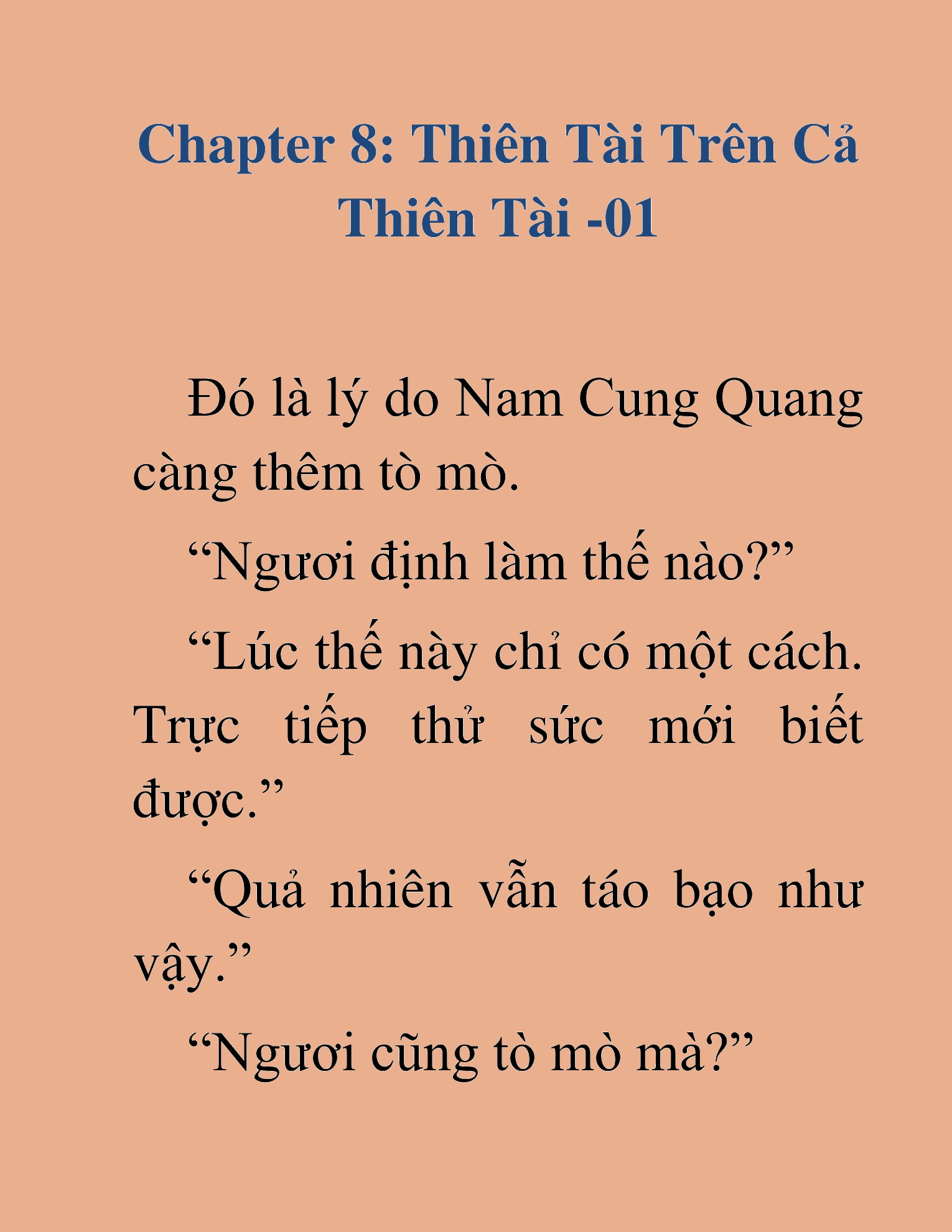 Đọc truyện HAT[NOVEL] Kiếm Thần Tái Xuất - Chap 8